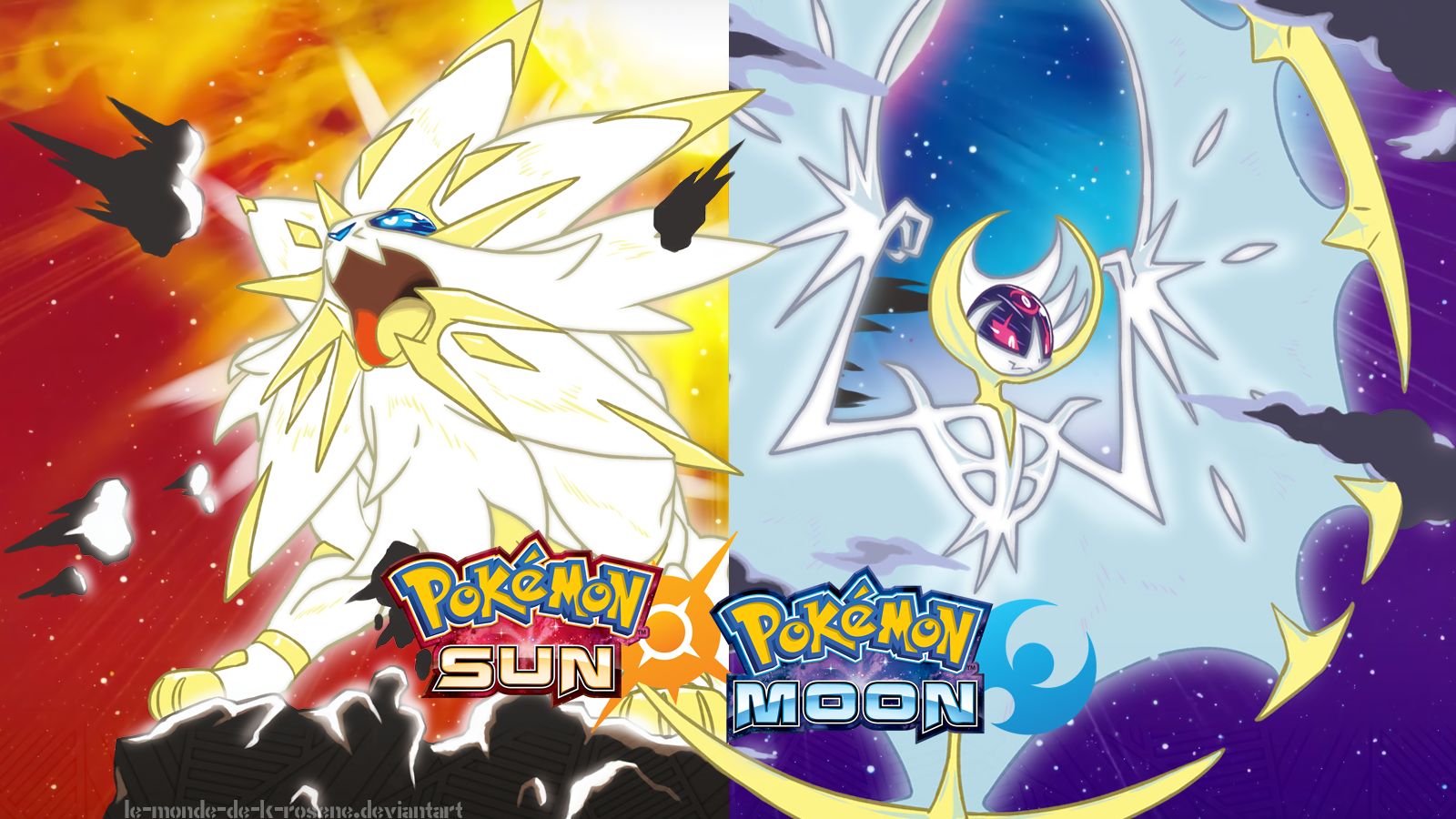 pokémon: sun and moon, video game, lunala (pokémon), pokémon moon, pokémon sun and moon, pokémon sun, pokémon, solgaleo (pokémon)