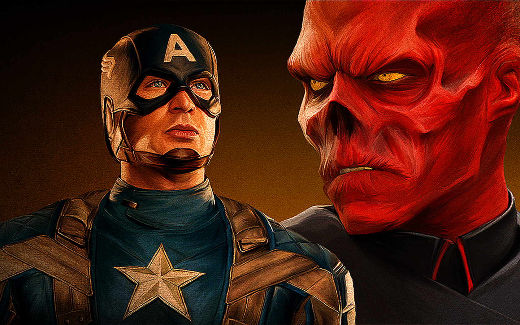 comics, captain america, red skull (marvel comics)