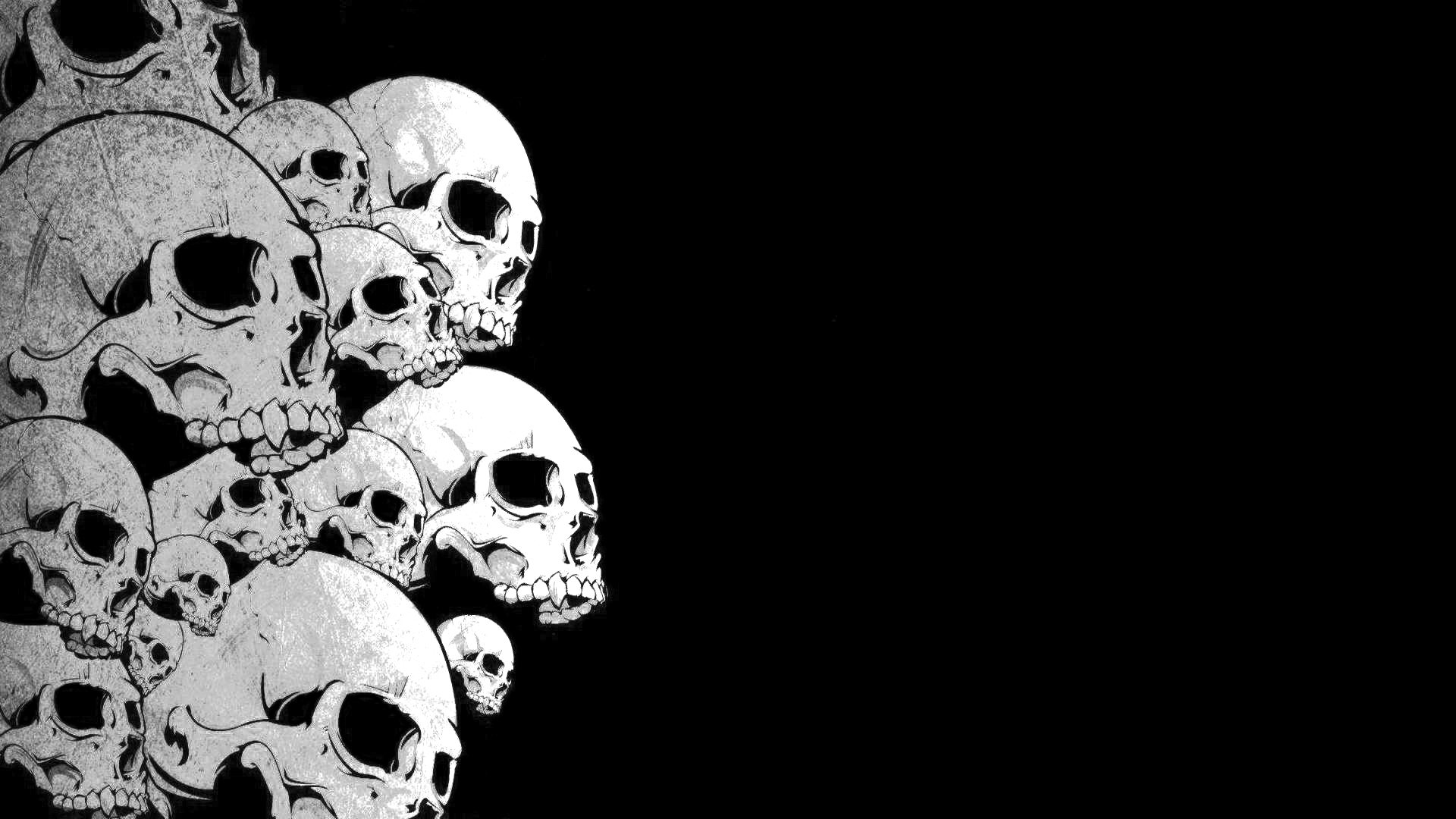 Download mobile wallpaper Skull, Dark for free.
