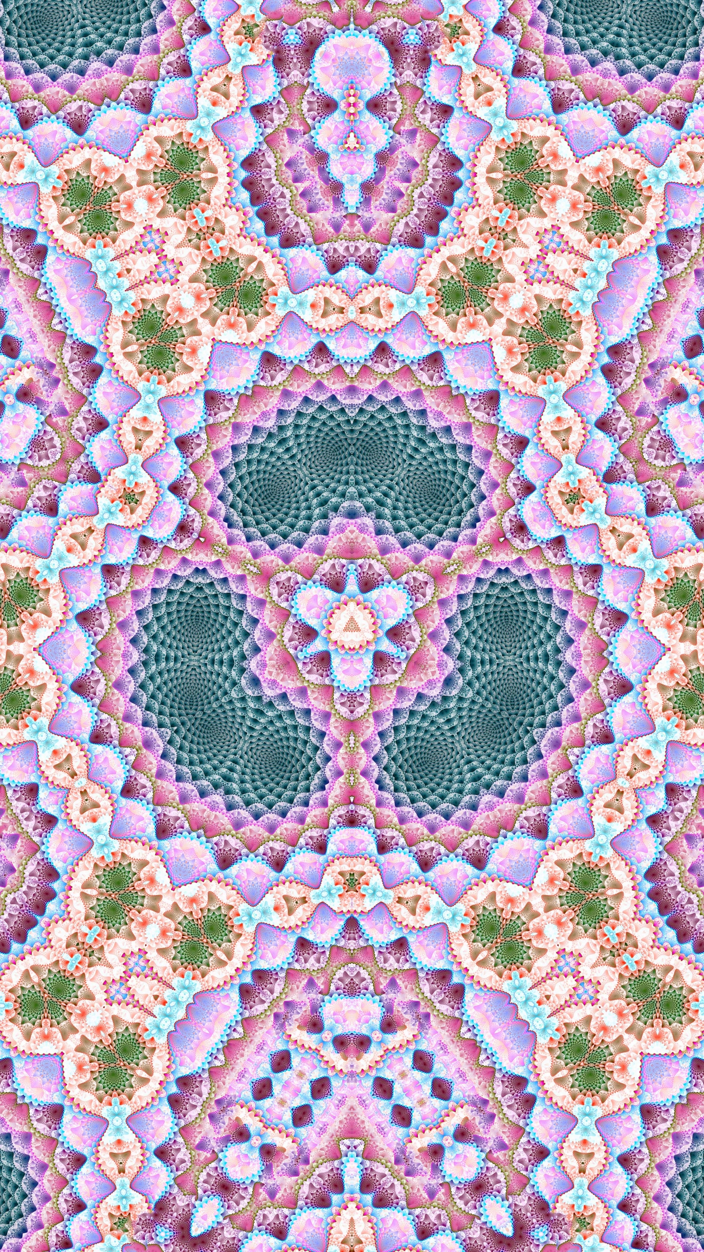 Download mobile wallpaper Abstract, Pink, 3D, Fractal for free.