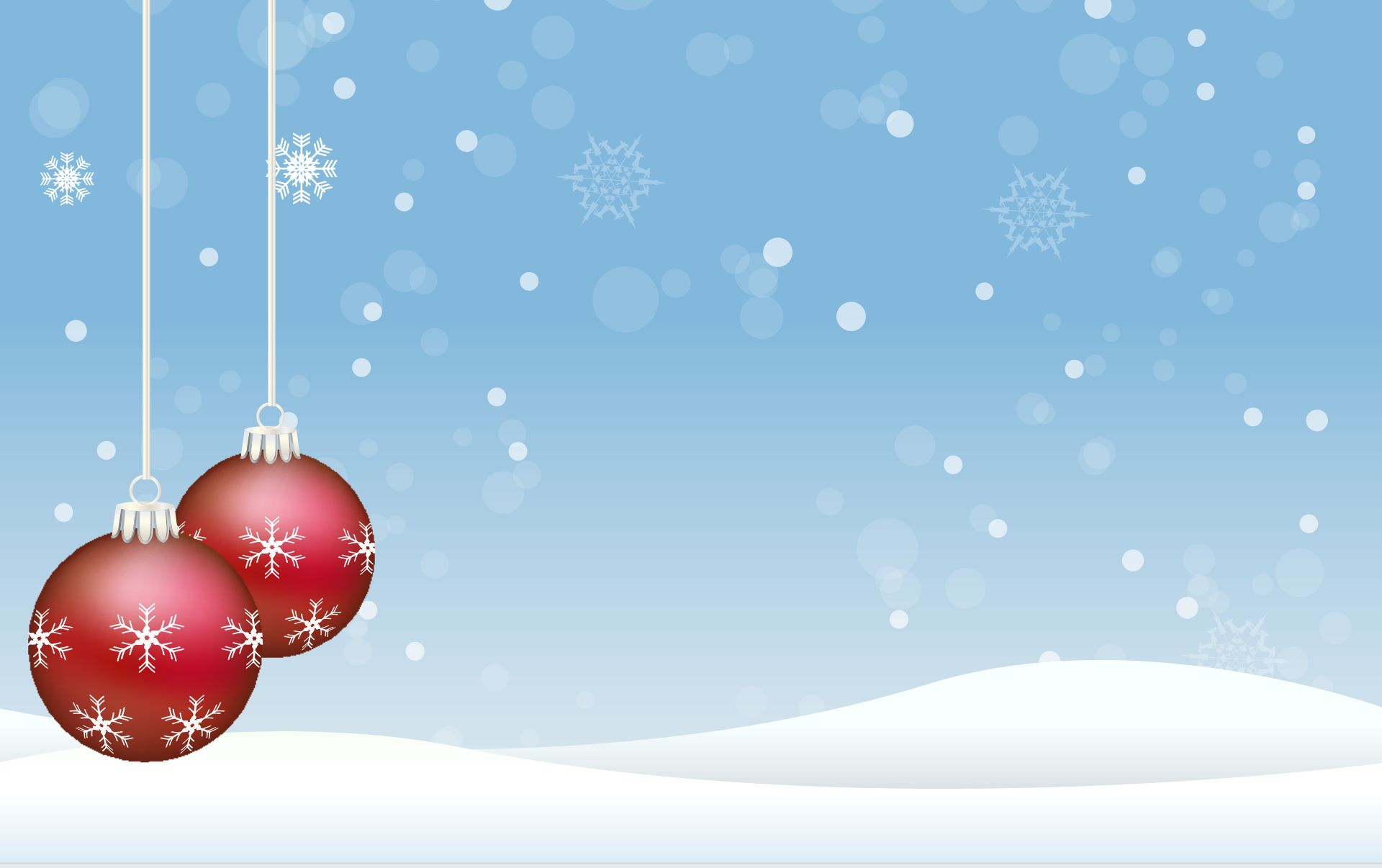 Free download wallpaper Snow, Christmas, Holiday, Snowflake, Christmas Ornaments, Bauble on your PC desktop