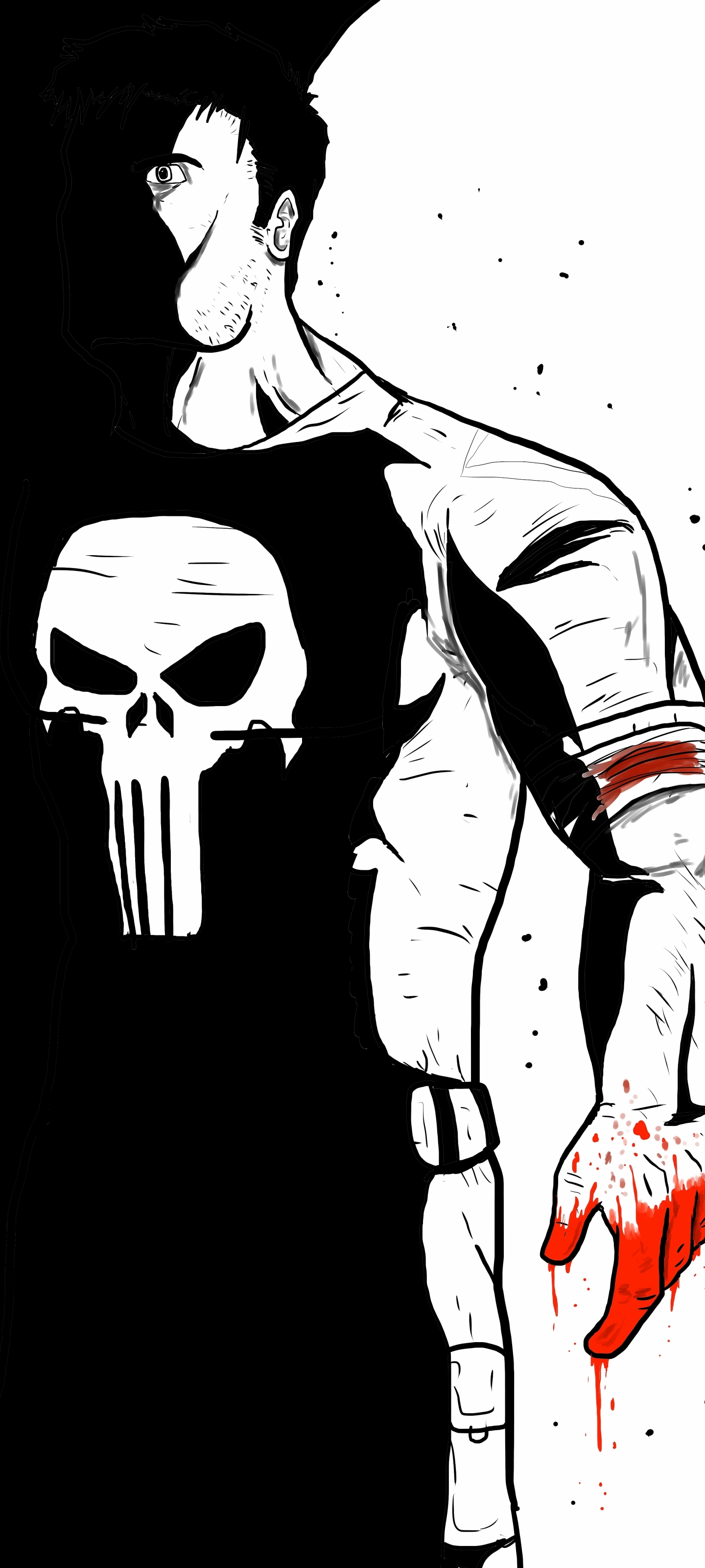 Handy-Wallpaper Comics, Marvel's The Punisher kostenlos herunterladen.