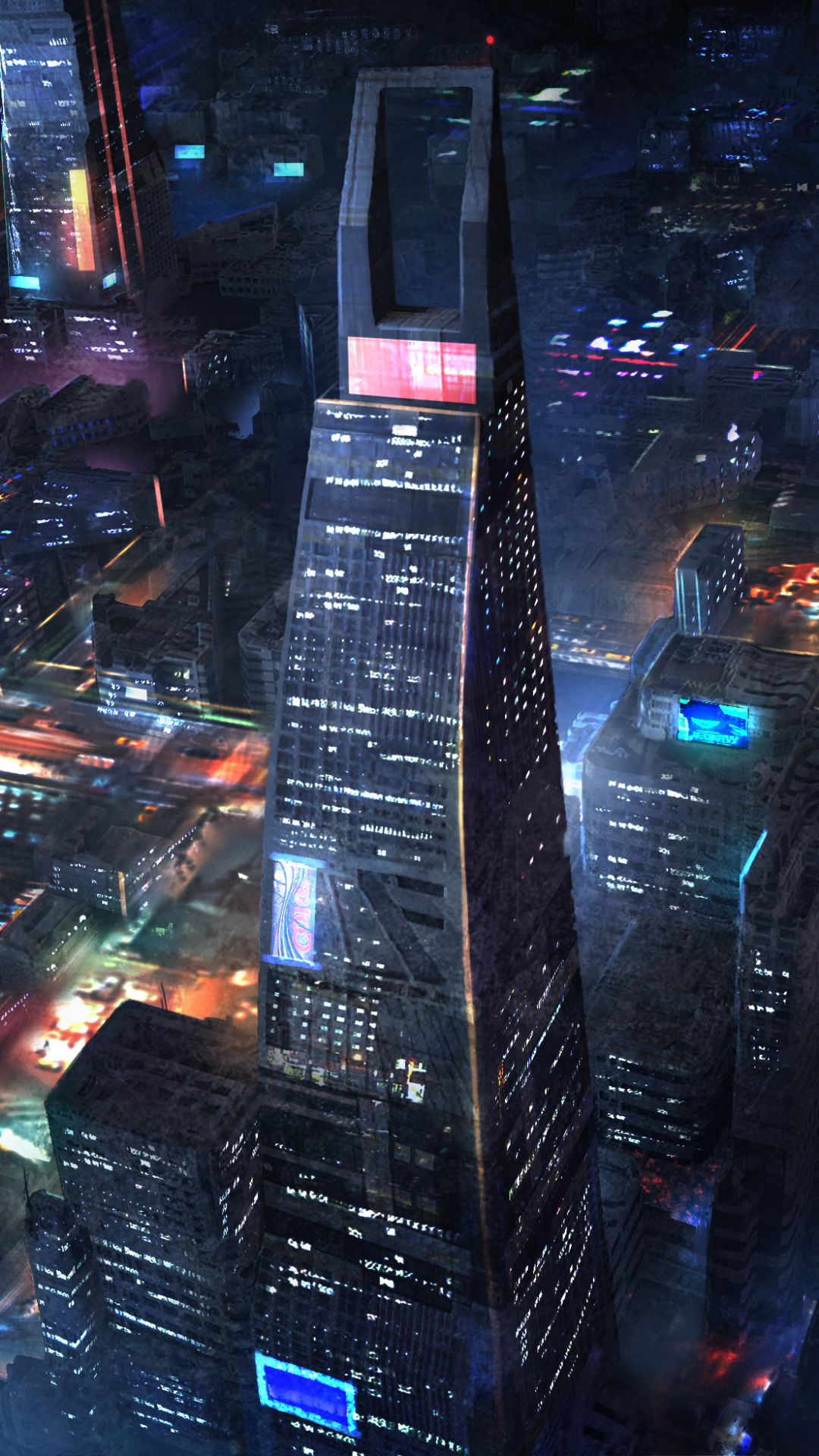 Download mobile wallpaper City, Skyscraper, Building, Cityscape, Sci Fi, Futuristic City for free.