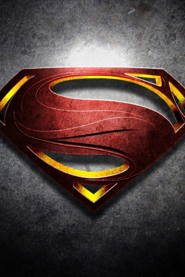 Handy-Wallpaper Man Of Steel, Filme, Übermensch, Superman Logo kostenlos herunterladen.