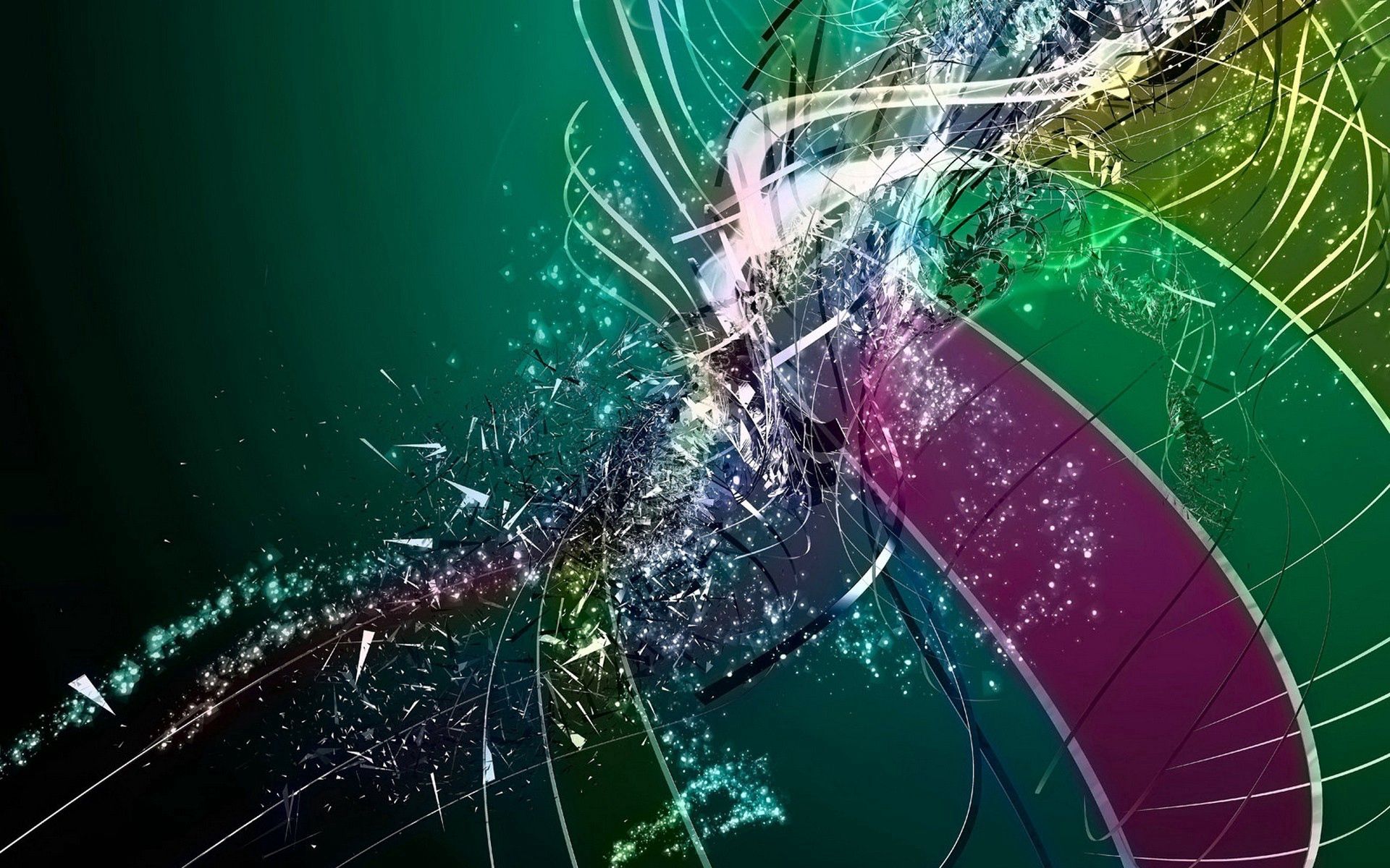 multicolored, motley, abstract, shining, lines, spray for android