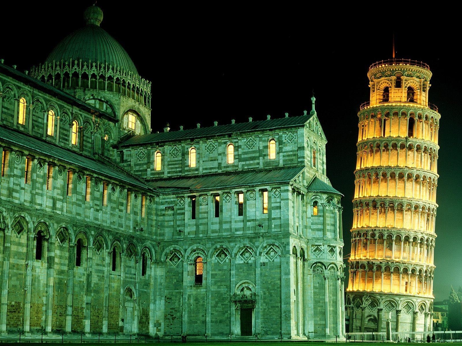 Laden Sie Schiefer Turm Von Pisa HD-Desktop-Hintergründe herunter