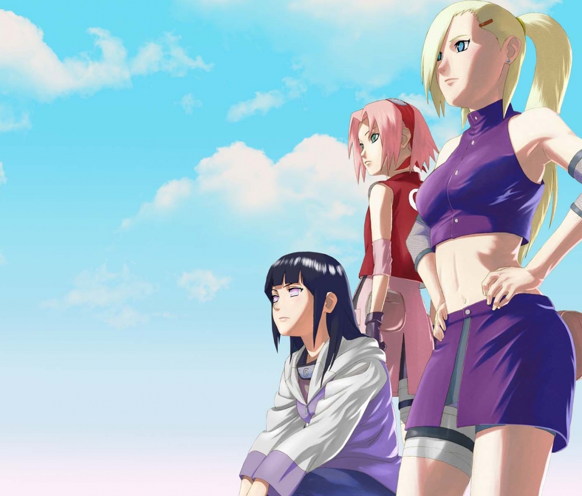 Descarga gratuita de fondo de pantalla para móvil de Naruto, Animado, Hinata Hyuga, Ino Yamanaka, Sakura Haruno.