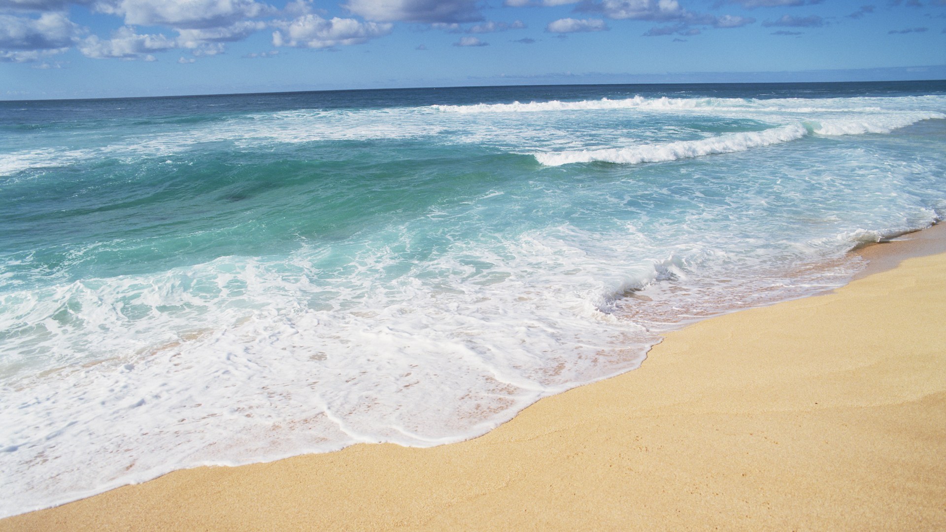 Скачати мобільні шпалери Хвилі, Море, Пейзаж, Пляж безкоштовно.