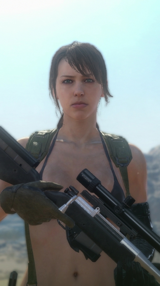 video game, metal gear solid v: the phantom pain, quiet (metal gear solid), metal gear solid lock screen backgrounds