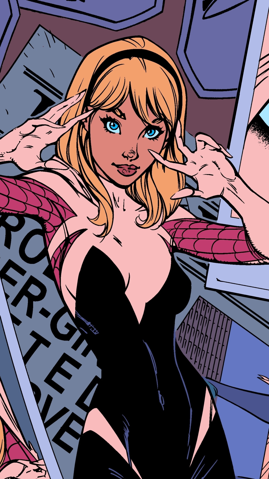 Handy-Wallpaper Comics, Spider Gwen kostenlos herunterladen.
