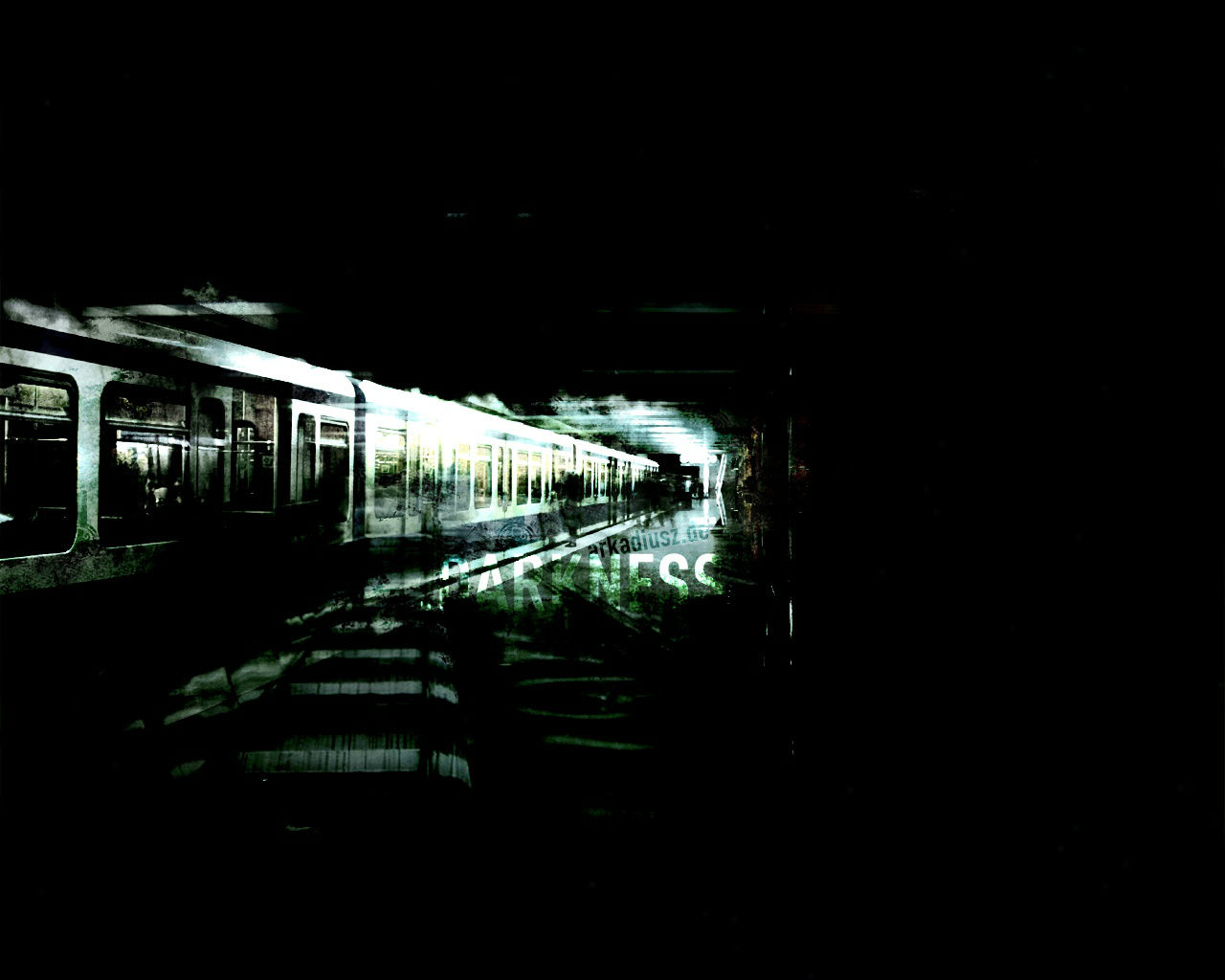 tunnel, dark, creepy, subway, train