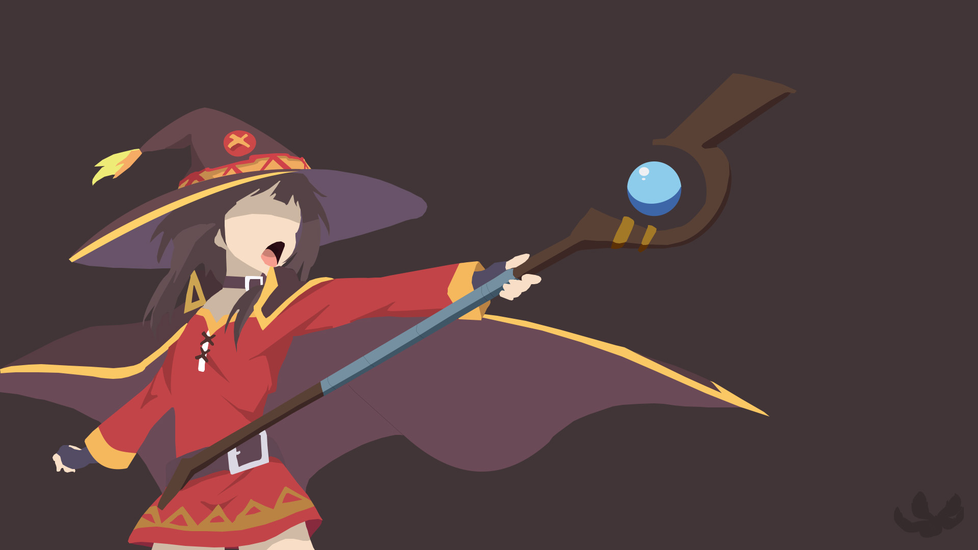 Baixar papel de parede para celular de Anime, Minimalista, Konosuba: As Bençãos De Deus Neste Mundo Maravilhoso, Megumin (Konosuba) gratuito.