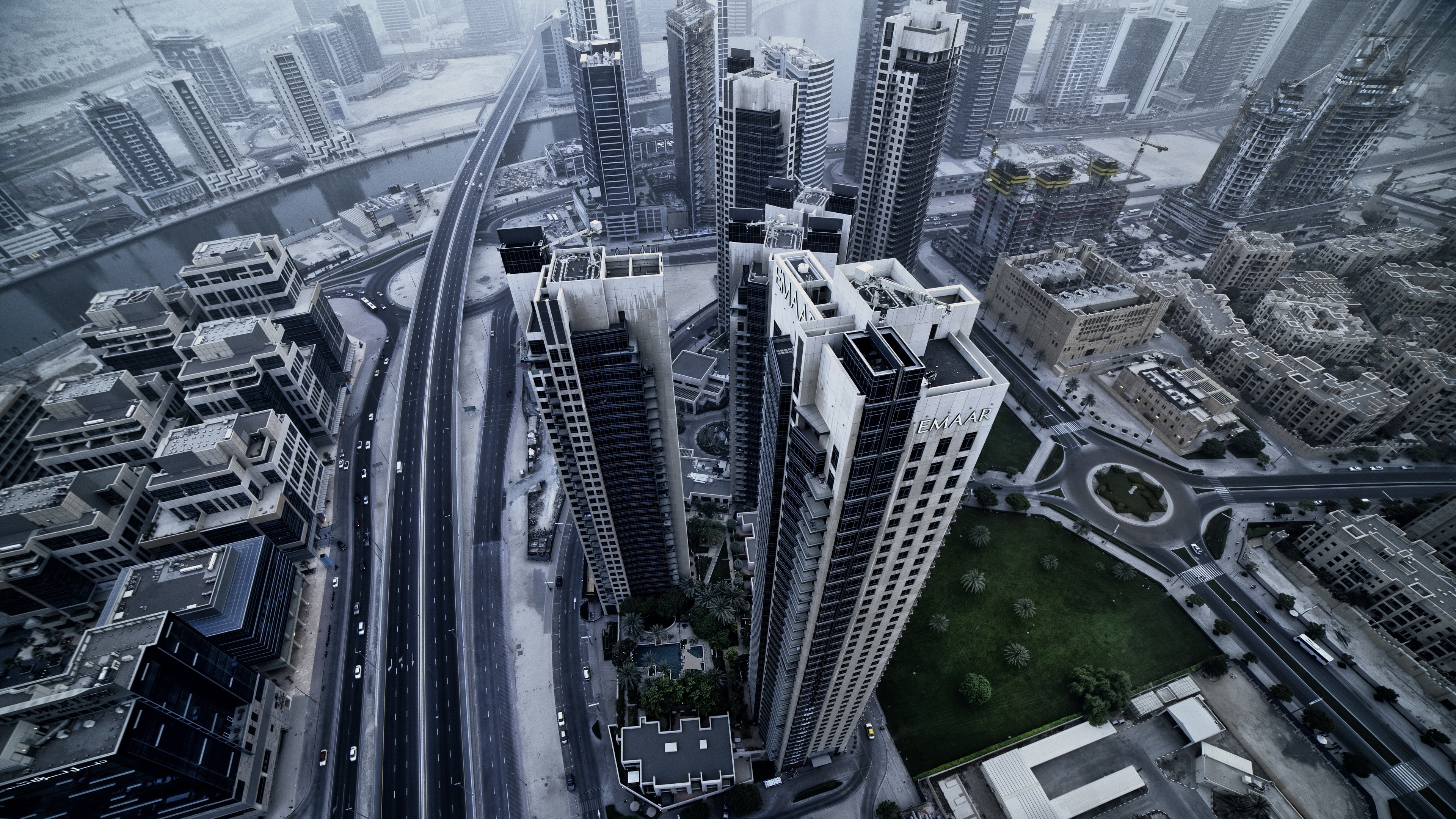 Handy-Wallpaper Städte, Dubai, Haus, Menschengemacht, Großstadt, Luftbildfotografie kostenlos herunterladen.