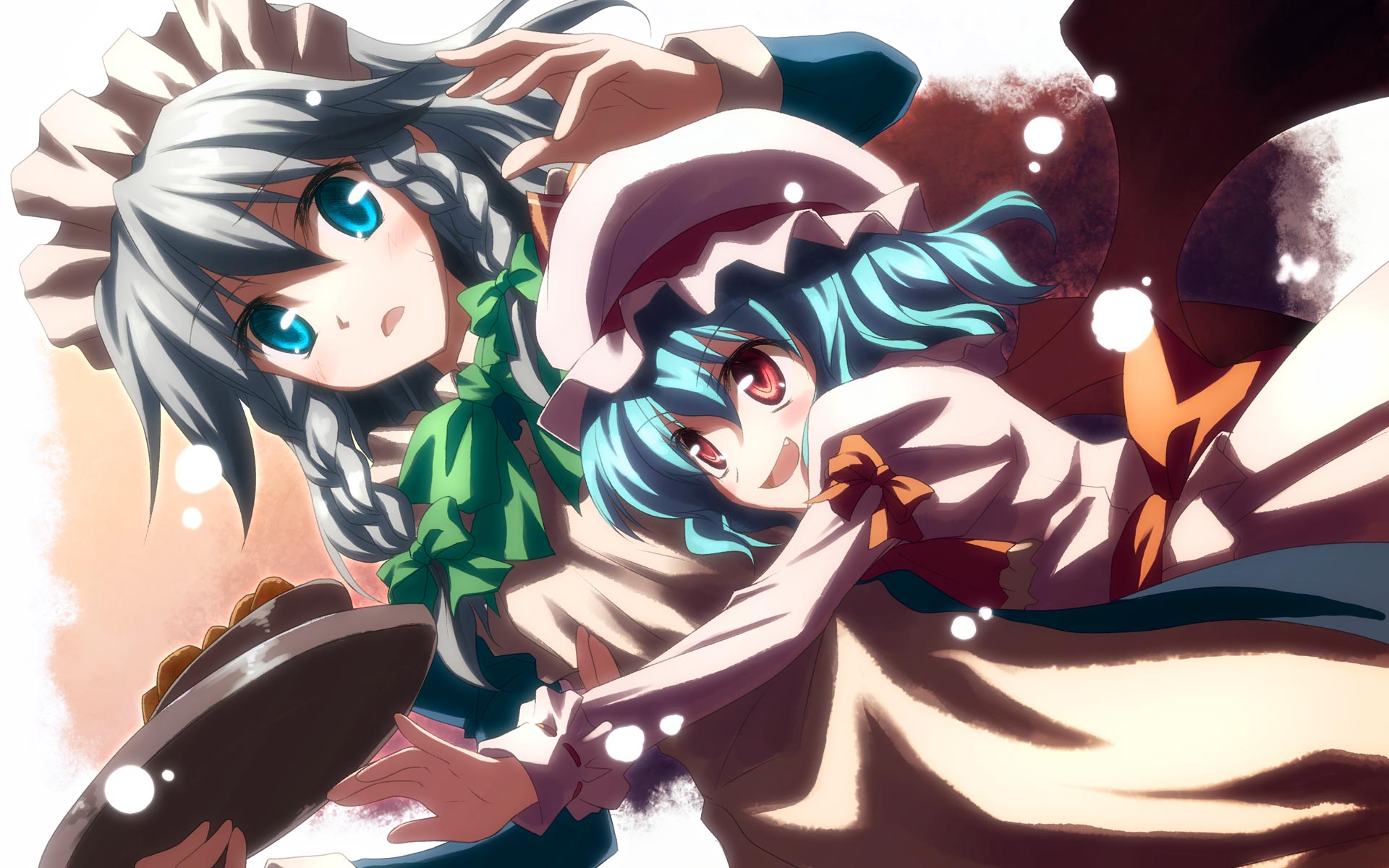 Download mobile wallpaper Anime, Remilia Scarlet, Touhou, Sakuya Izayoi for free.