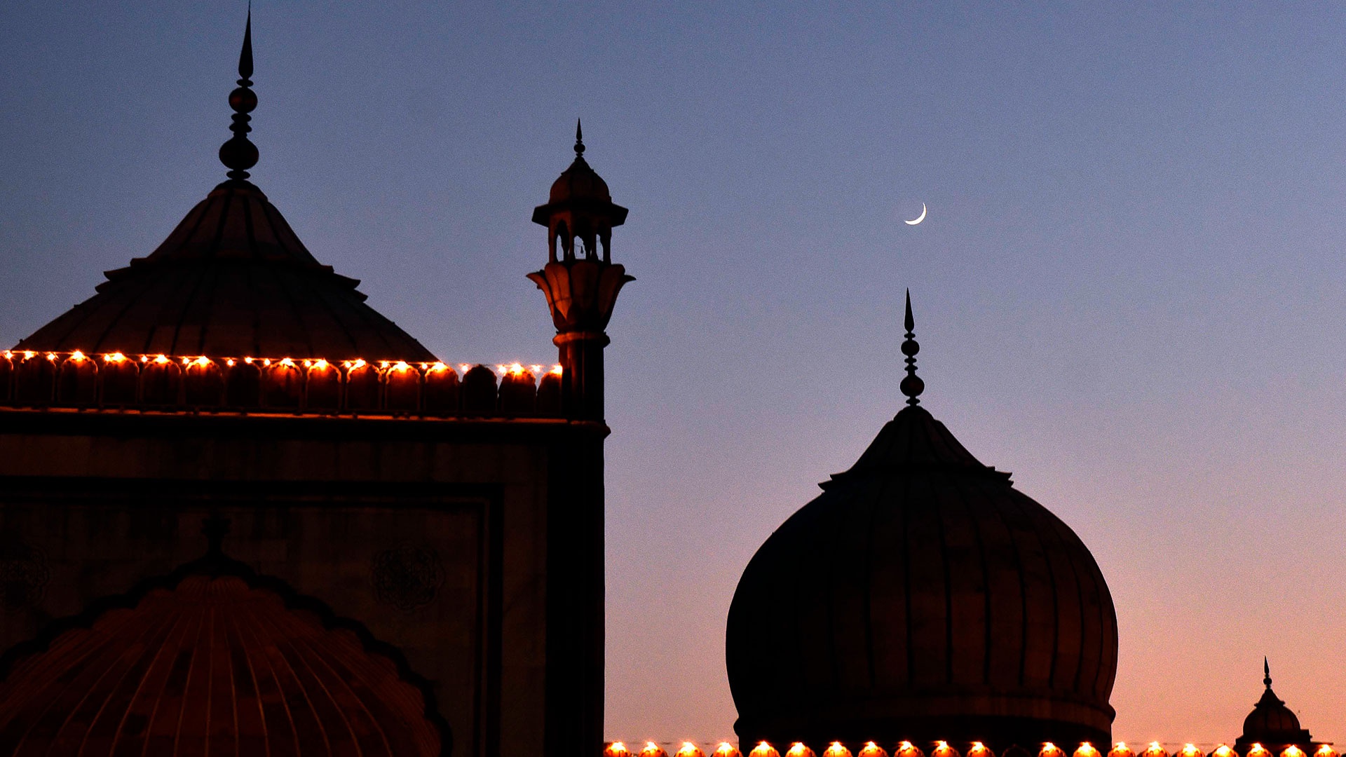 Скачать обои бесплатно Индия, Мечеть, Религиозные картинка на рабочий стол ПК