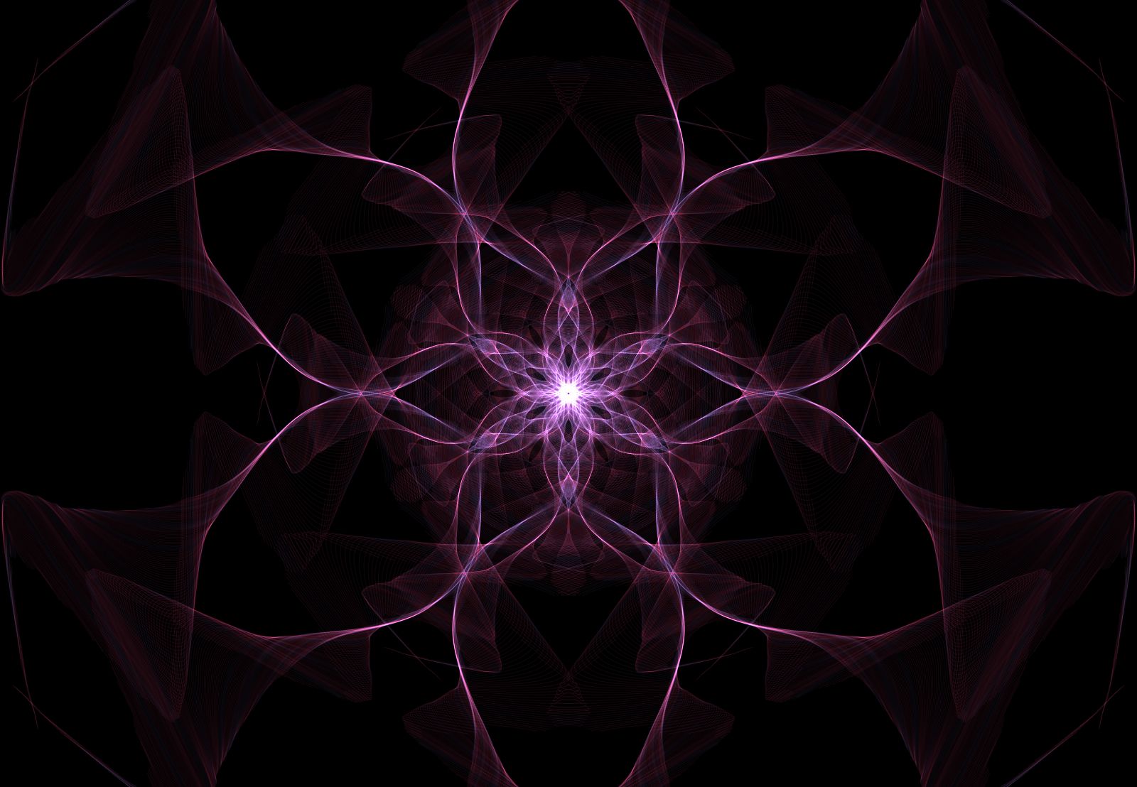 Download mobile wallpaper Abstract, Flower, Purple, Generative for free.