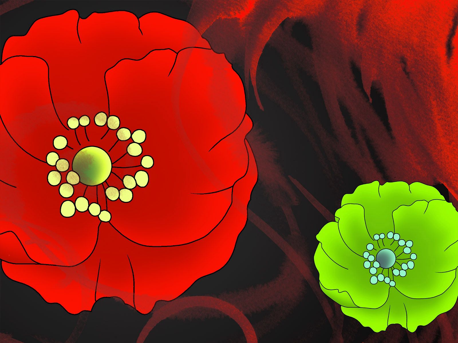 Laden Sie das Hell, Blume, Blütenblätter, Abstrakt, Patterns-Bild kostenlos auf Ihren PC-Desktop herunter