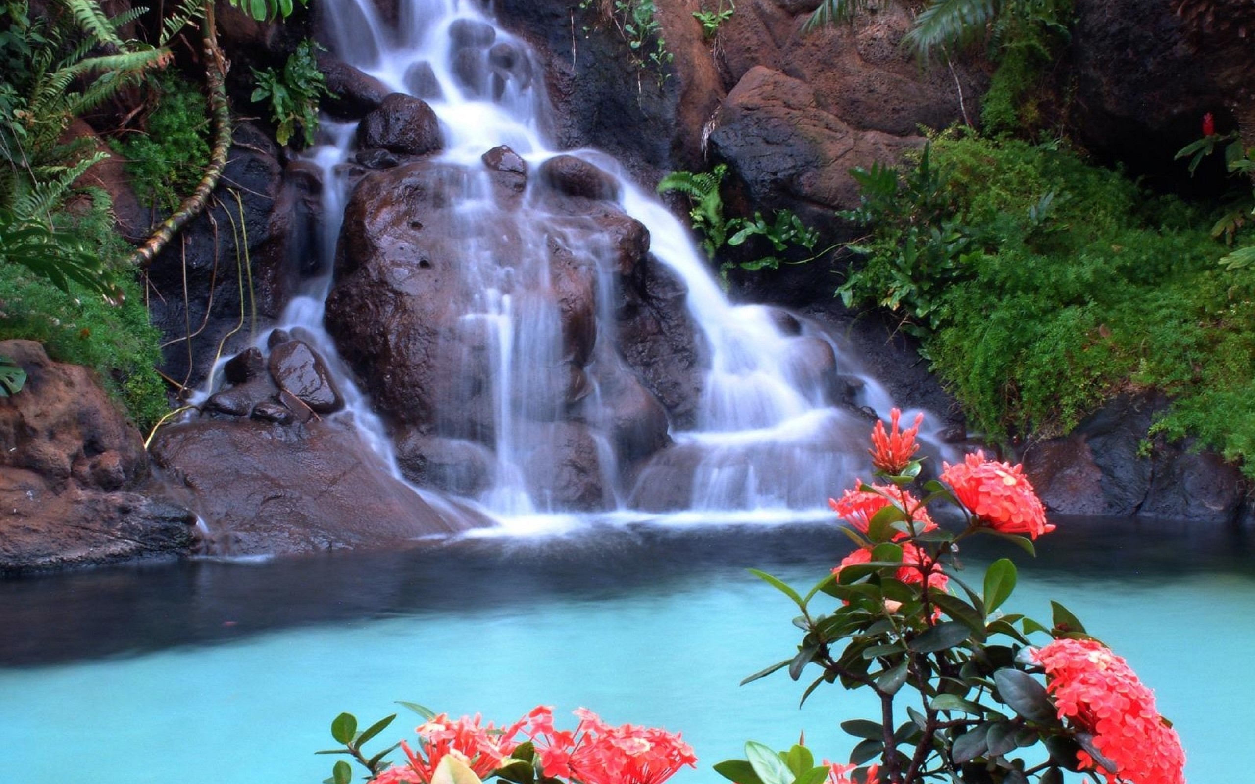Free download wallpaper Landscape, Waterfalls, Nature on your PC desktop