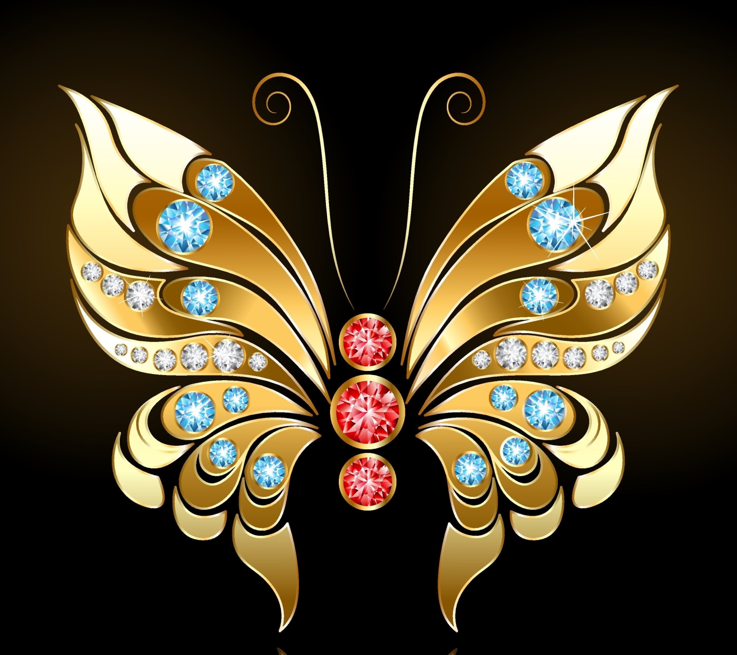 Download mobile wallpaper Jewelry, Butterfly, Artistic, Diamond for free.