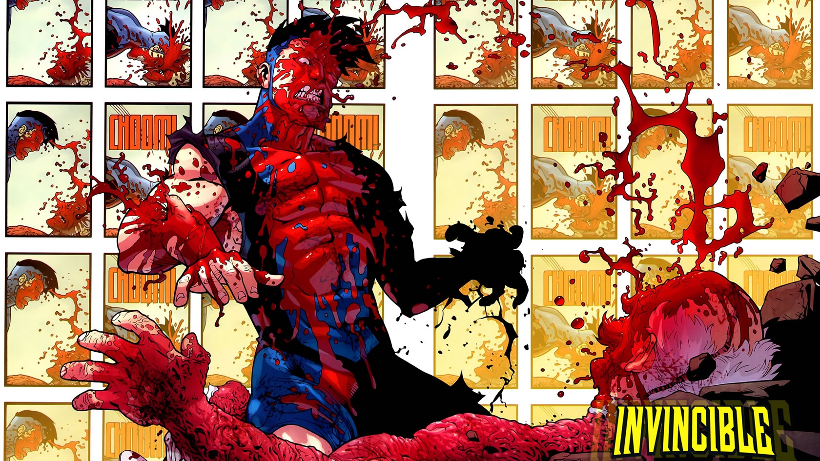 invincible, comics, blood, image comics, invincible (image comics), mark grayson