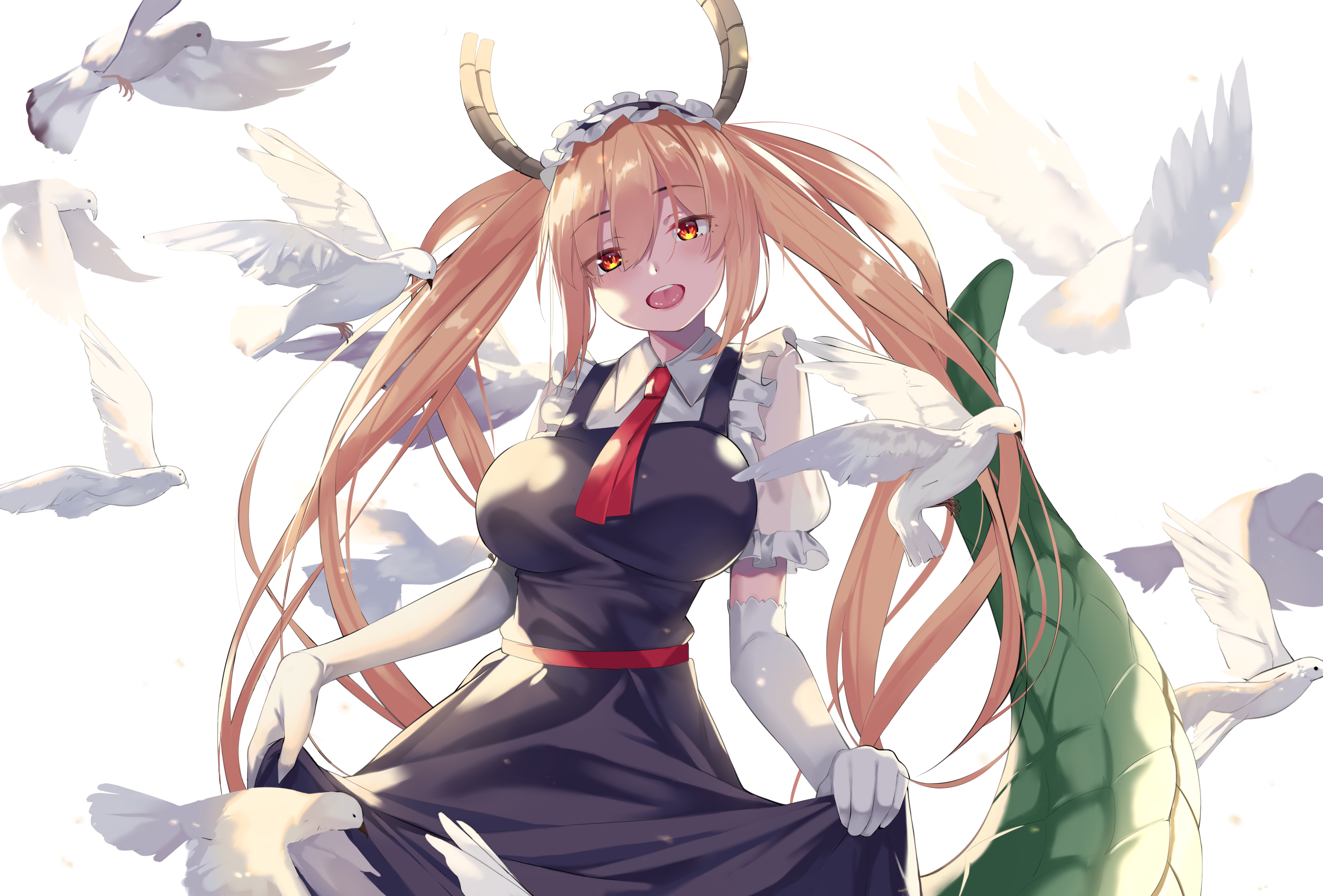 Descarga gratis la imagen Animado, Tohru (La Doncella Dragón De La Señorita Kobayashi), Kobayashi San Chi No Maid Dragon en el escritorio de tu PC