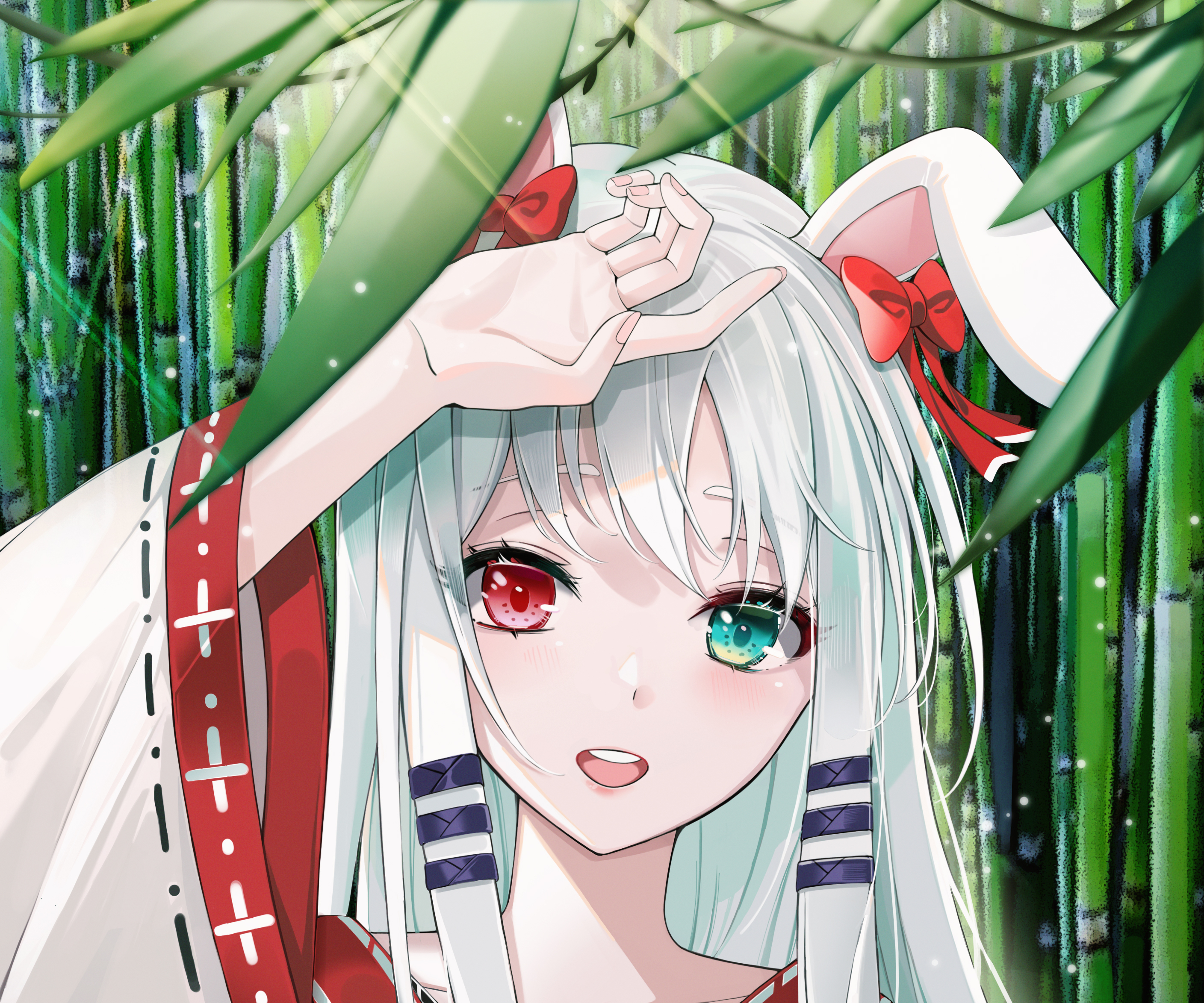 Download mobile wallpaper Anime, Girl, Heterochromia for free.