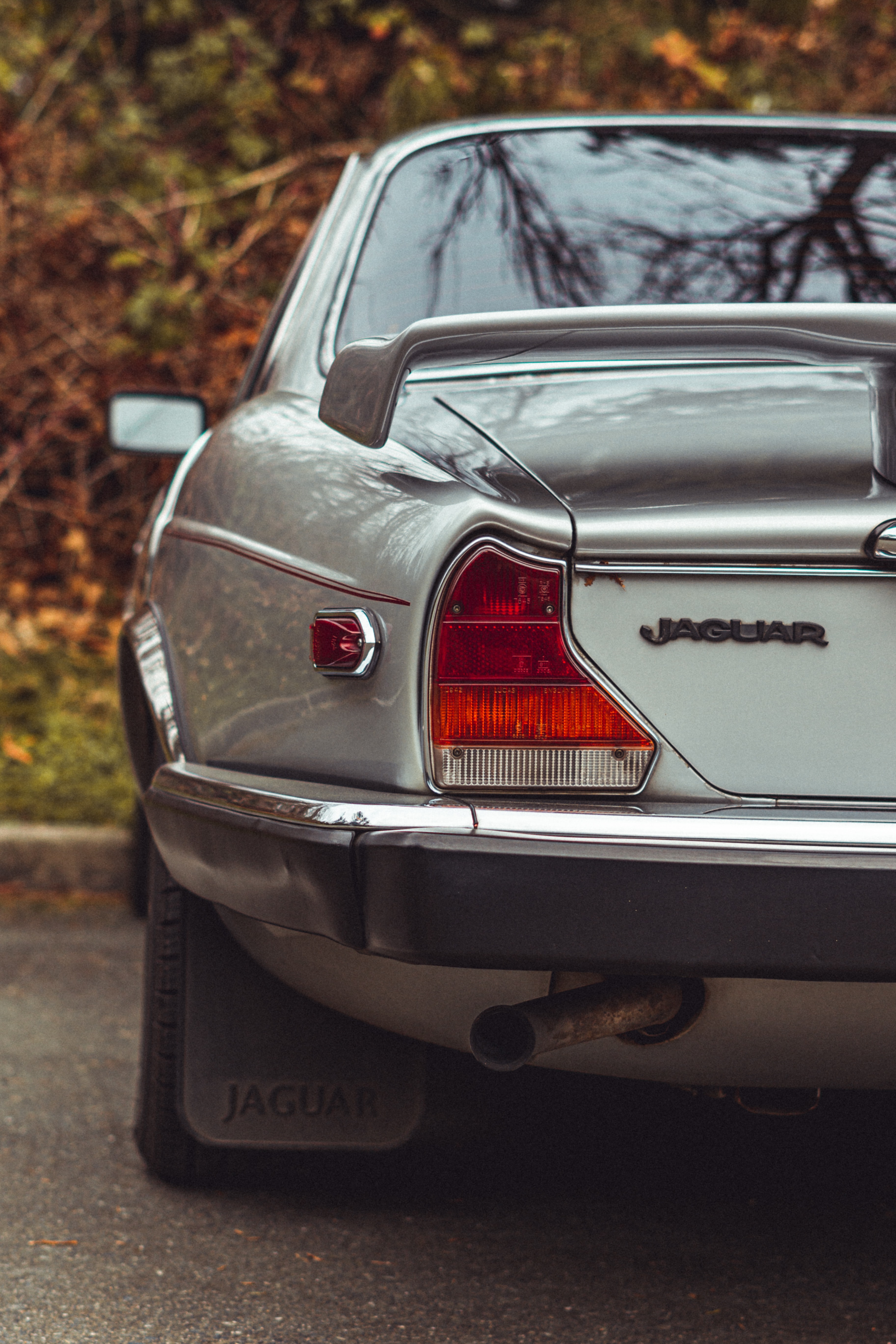 PC Wallpapers jaguar, cars, car, machine, vintage, back view, rear view, retro