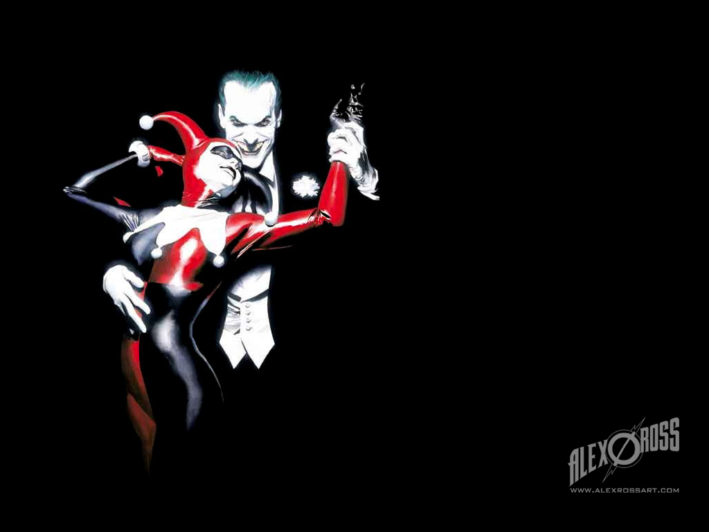 Handy-Wallpaper Joker, Comics, The Batman, Harley Quinn kostenlos herunterladen.
