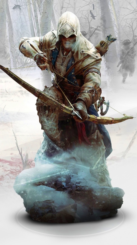 Download mobile wallpaper Assassin's Creed, Video Game, Assassin's Creed Iii, Ratonhnhaké:ton for free.