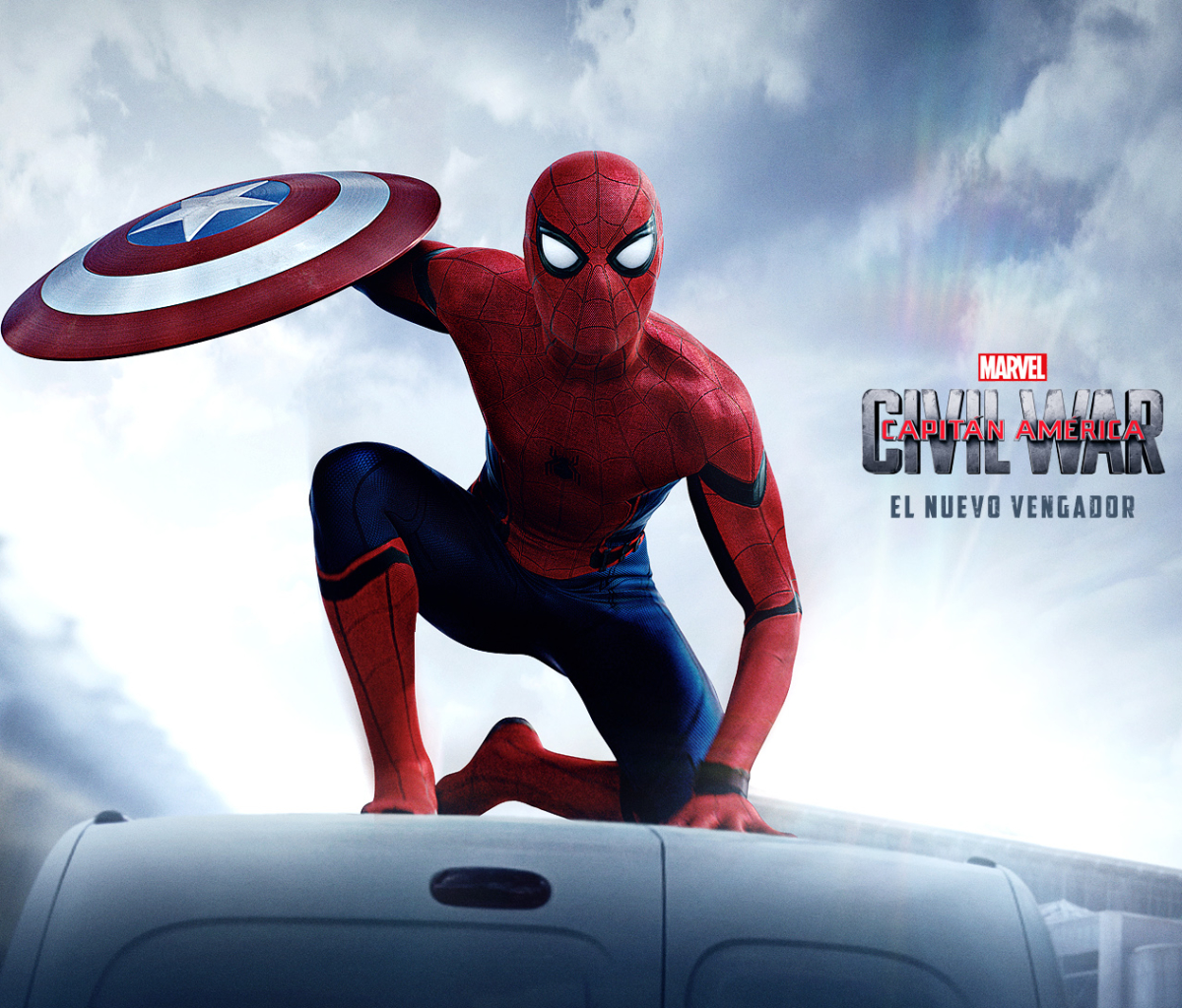 Handy-Wallpaper Captain America, Filme, Spider Man, Peter Parker, The First Avenger: Civil War, Tom Holland kostenlos herunterladen.