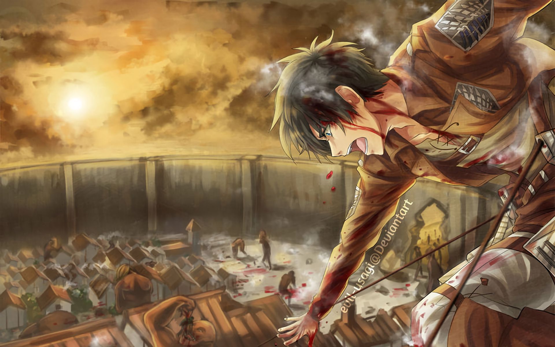 Free download wallpaper Anime, Eren Yeager, Shingeki No Kyojin, Attack On Titan on your PC desktop