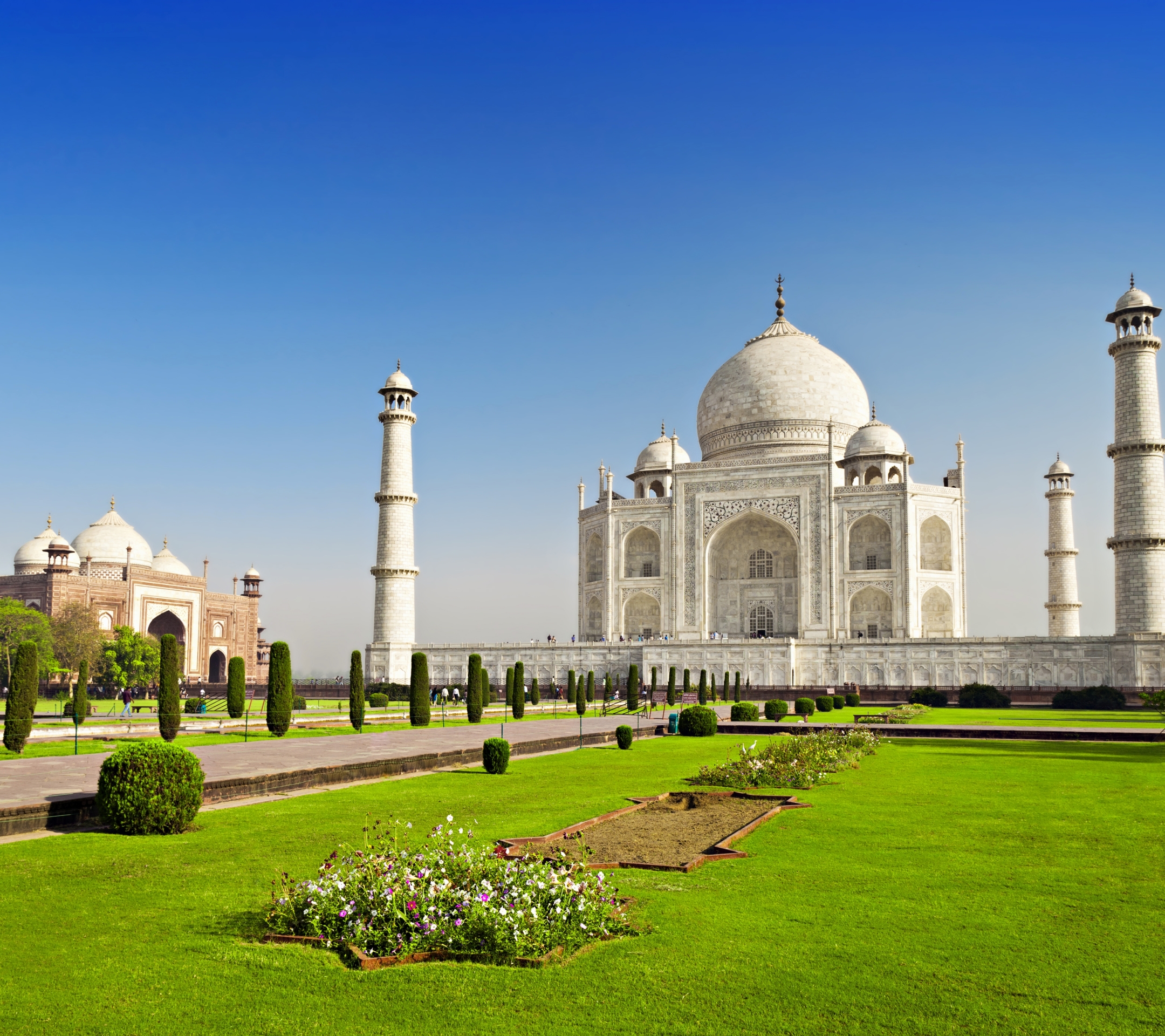 Descarga gratuita de fondo de pantalla para móvil de Monumentos, Taj Mahal, Parque, Monumento, Hazme, India, Hecho Por El Hombre.
