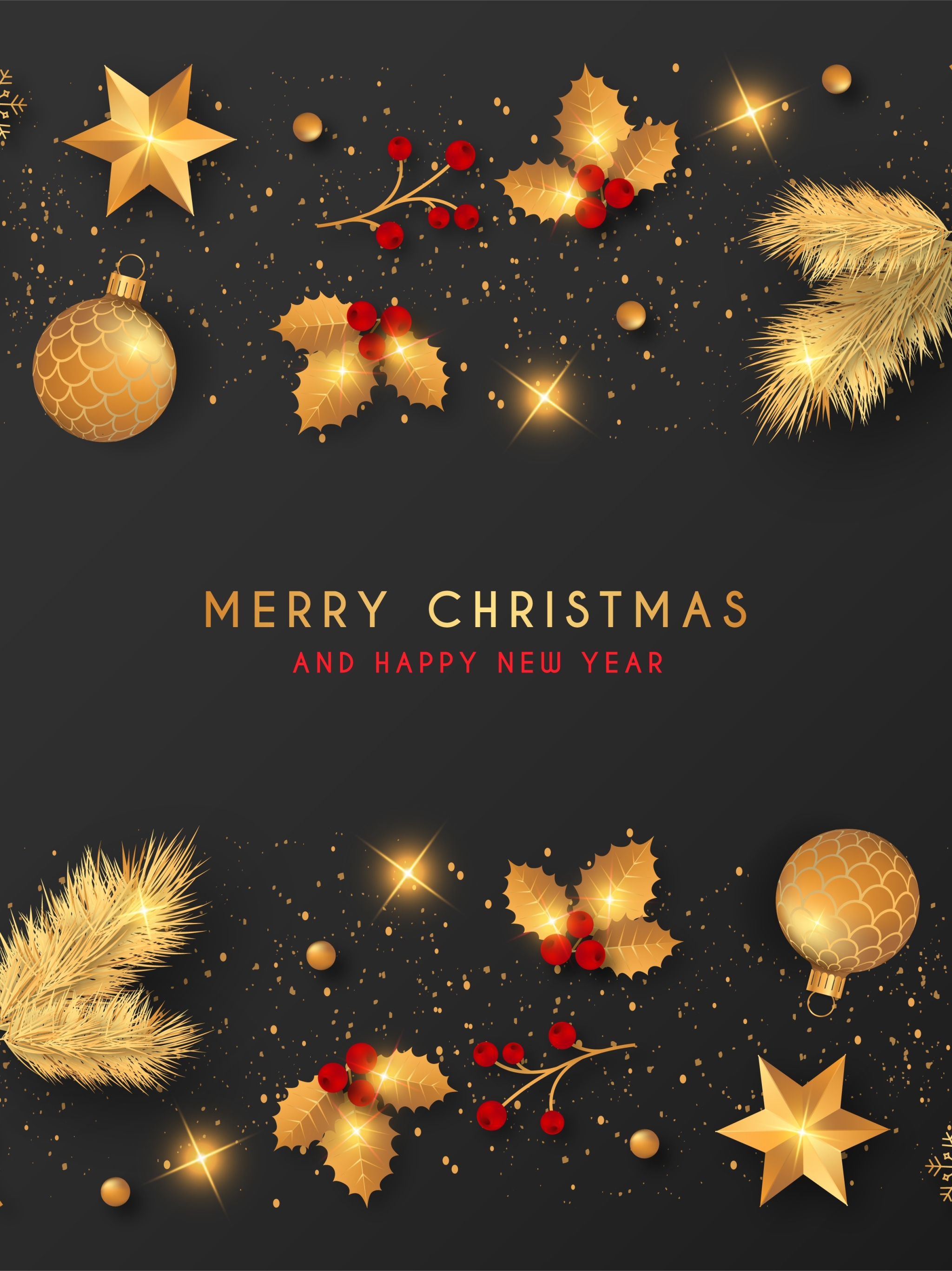 Download mobile wallpaper Christmas, Holiday, Christmas Ornaments, Merry Christmas, Happy New Year for free.