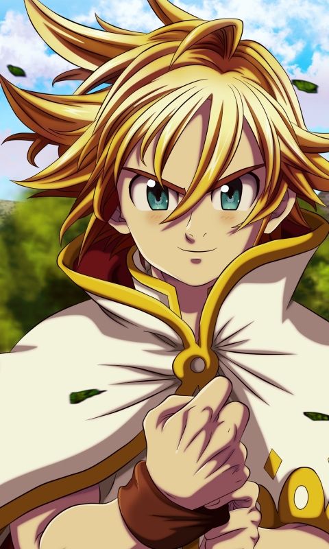 Download mobile wallpaper Blonde, Green Eyes, Movie, Meliodas (The Seven Deadly Sins), The Seven Deadly Sins The Movie: Prisoners Of The Sky for free.