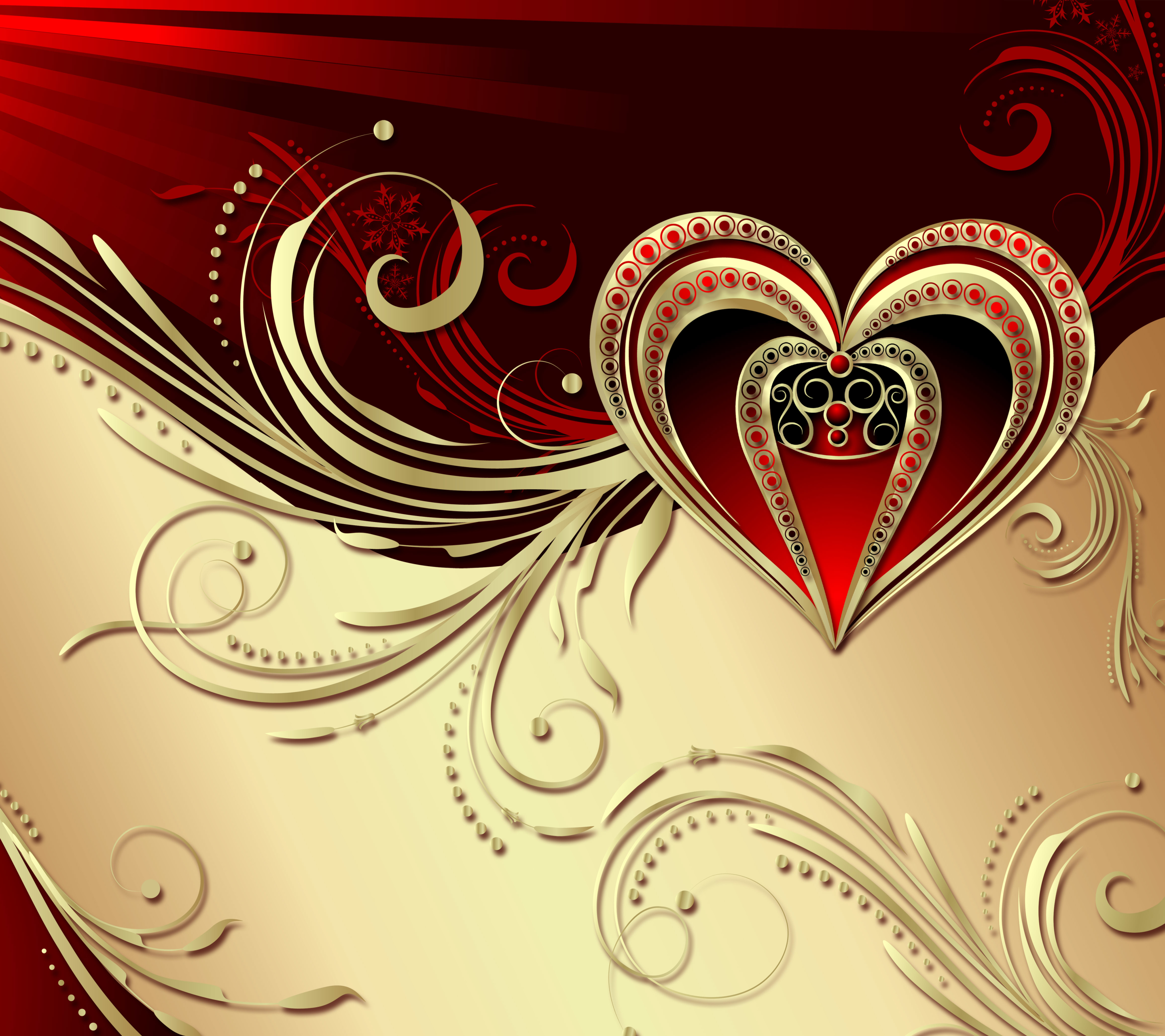 Скачать обои бесплатно Сердце, День Святого Валентина, Праздничные картинка на рабочий стол ПК