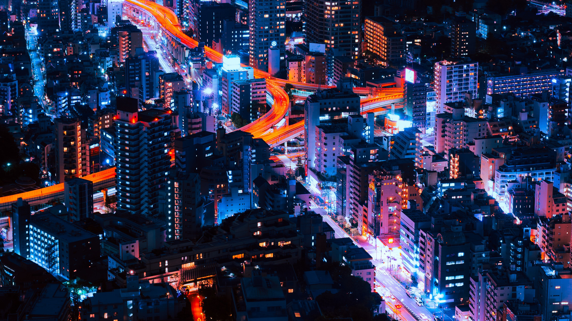 Скачать картинку Города, Ночь, Город, Свет, Здание, Япония, Токио, Сделано Человеком, Замедленная Киносъёмка в телефон бесплатно.