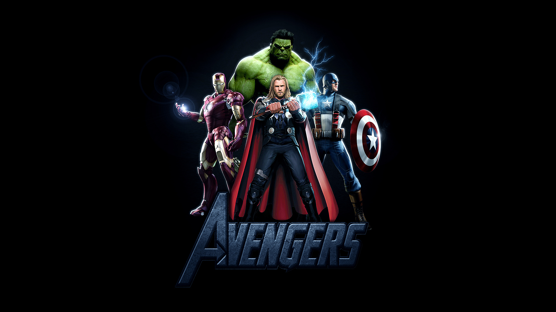Download mobile wallpaper The Avengers, Captain America, Hulk, Thor, Movie, Iron Man for free.