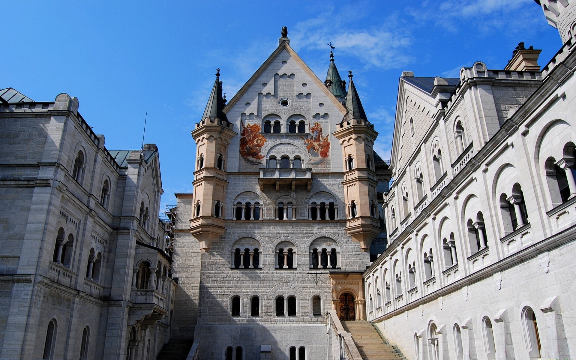 Download mobile wallpaper Castles, Neuschwanstein Castle, Man Made for free.