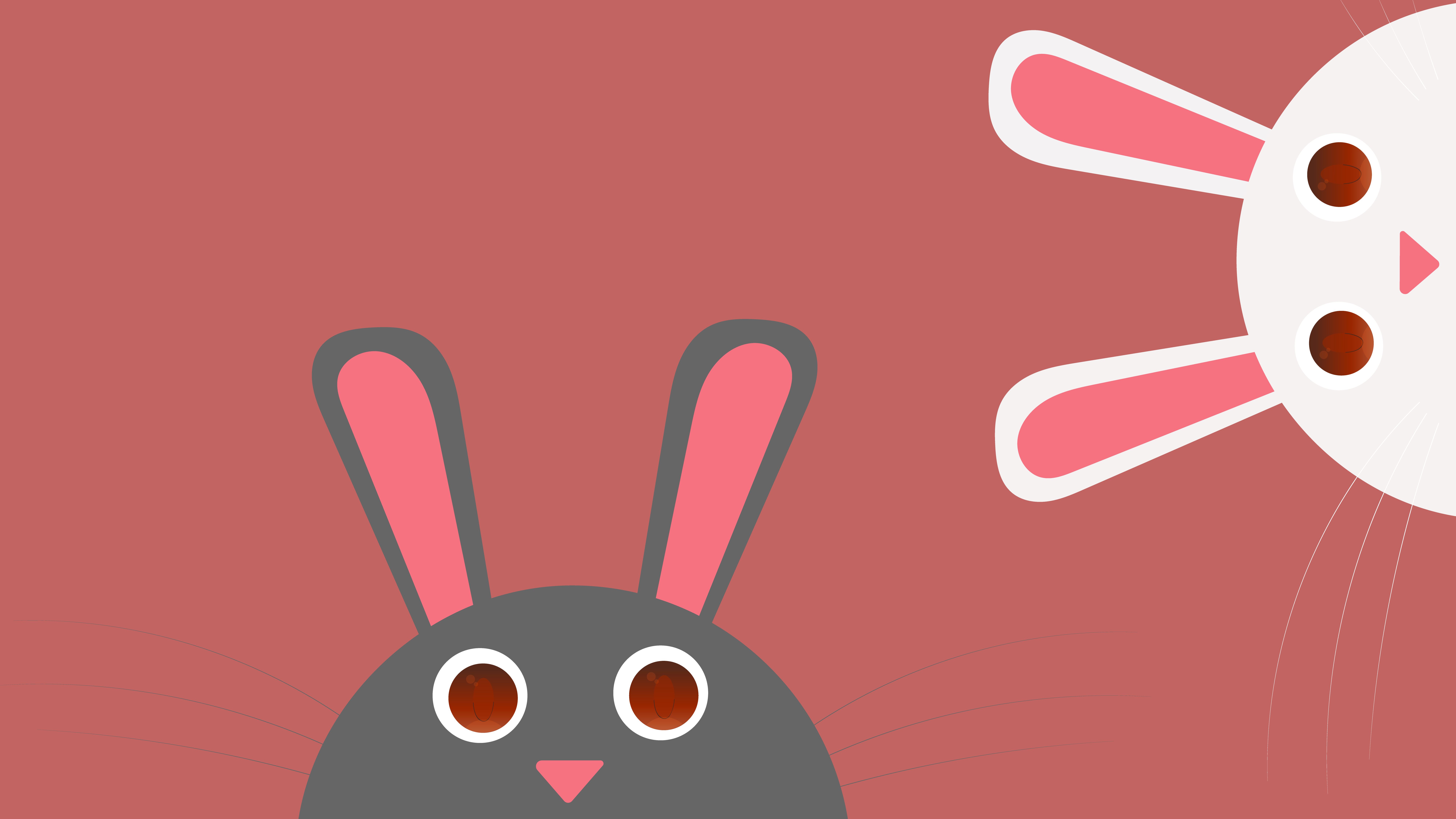 Download mobile wallpaper Animal, Artistic, Rabbit for free.