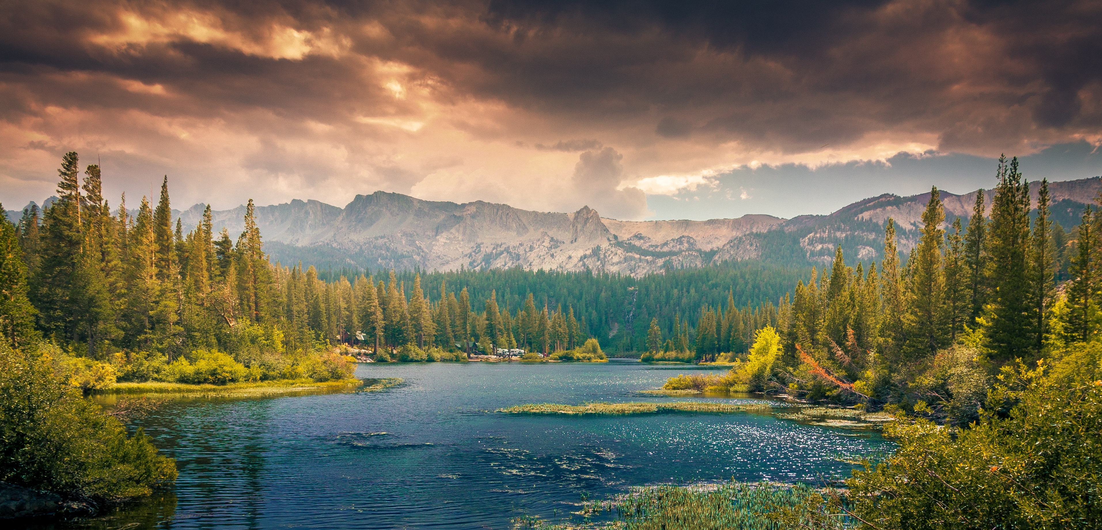 Laden Sie das Herbst, Seen, See, Wald, Baum, Gebirge, Wolke, Himmel, Erde/natur-Bild kostenlos auf Ihren PC-Desktop herunter
