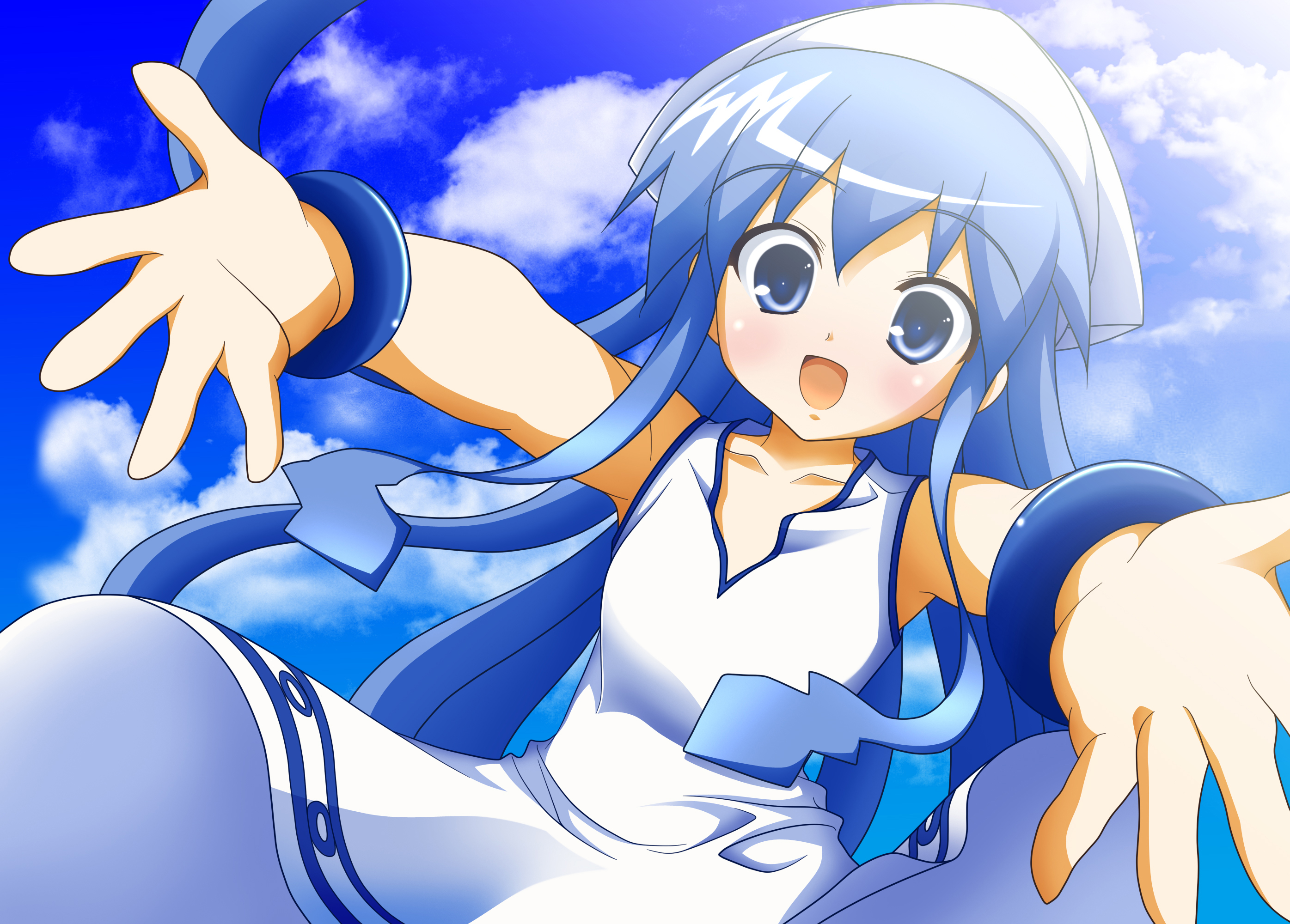 Téléchargez gratuitement l'image Animé, Ika Musume, Fille De Calmar sur le bureau de votre PC