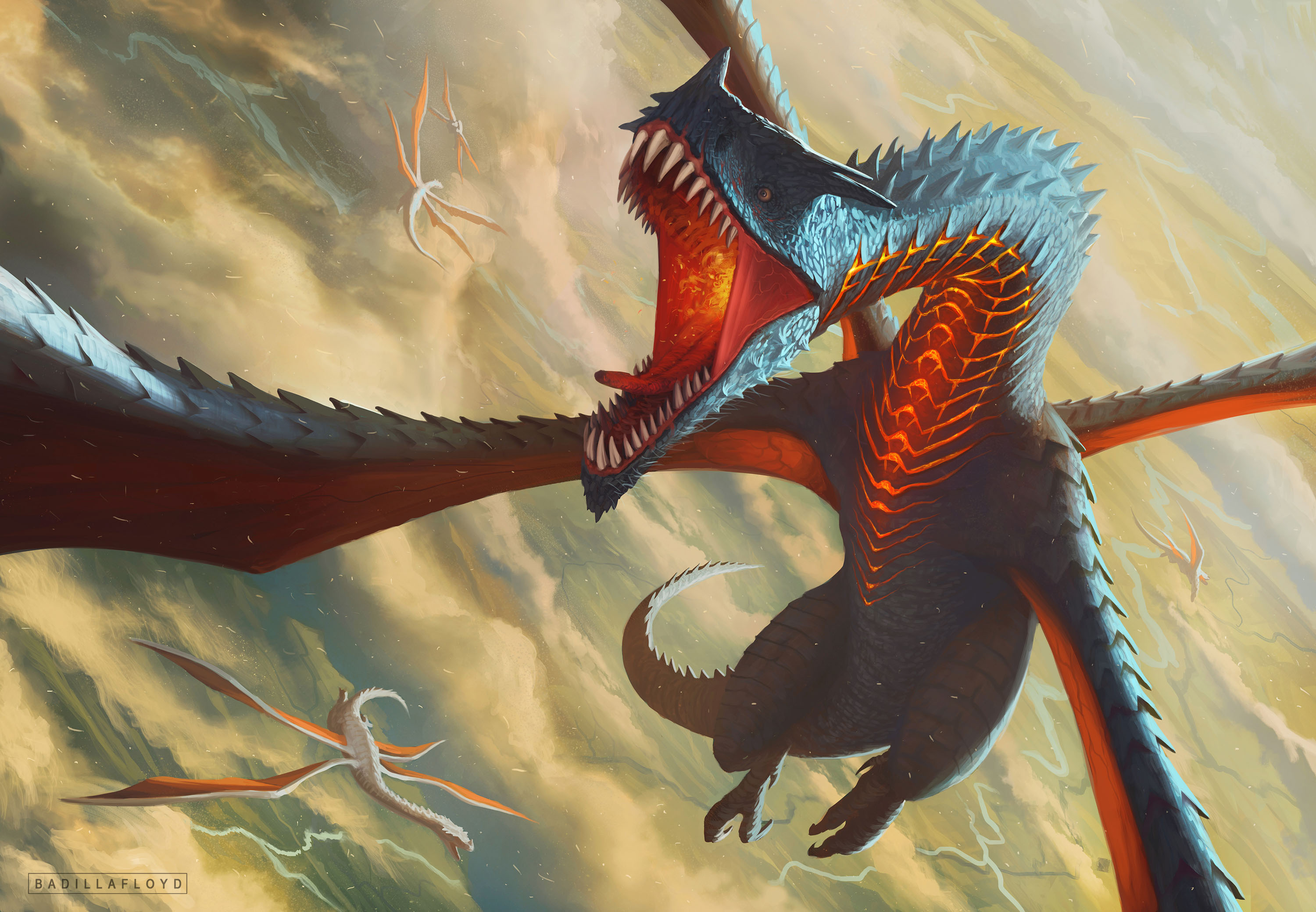 Download mobile wallpaper Fantasy, Dragon, Wyvern for free.