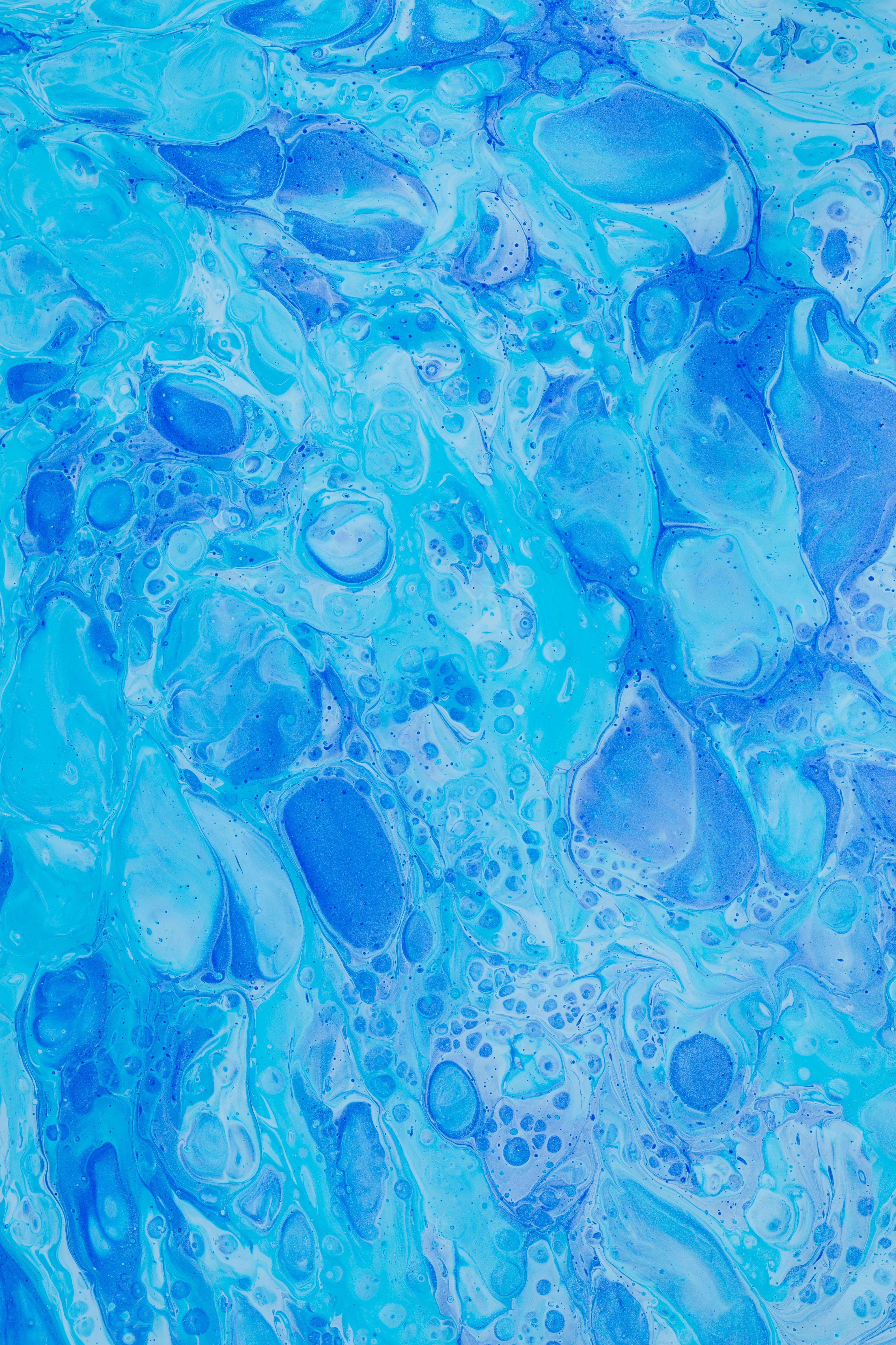 watercolor, blue, abstract, paint, stains, spots for android