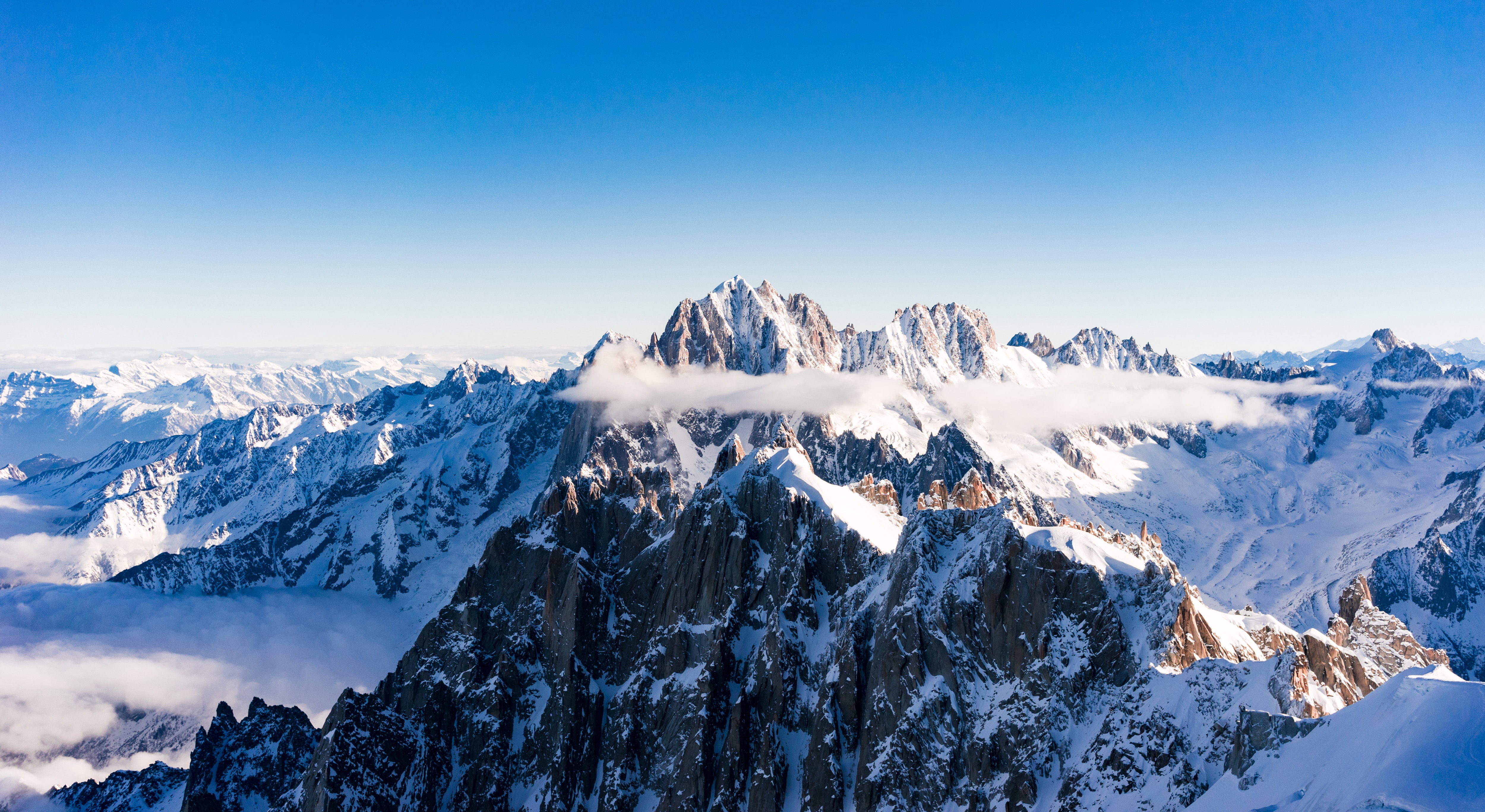 Descarga gratis la imagen Montañas, Naturaleza, Cielo, Nieve, Tops, Vértice en el escritorio de tu PC