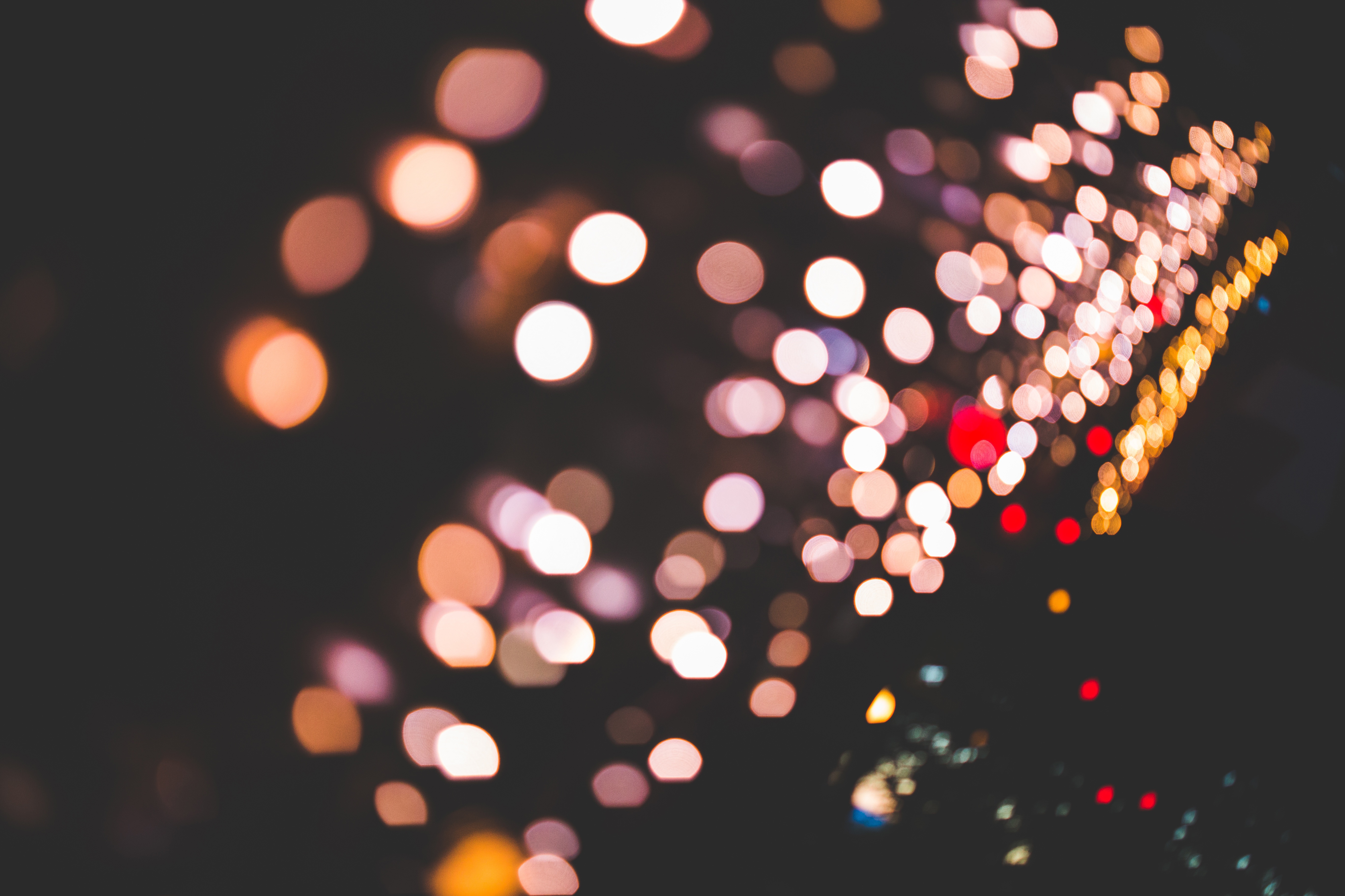 Download mobile wallpaper Night, Light, Bokeh, Artistic for free.