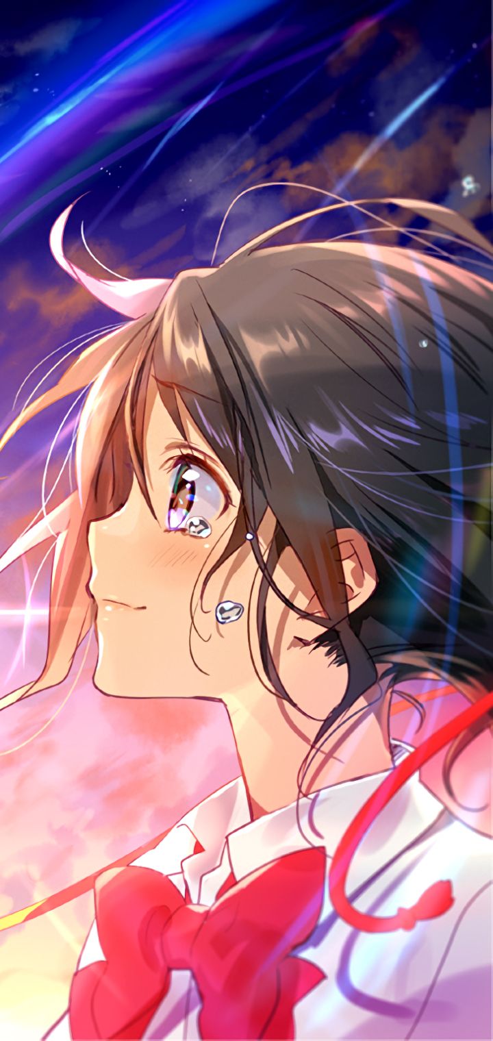 Descarga gratuita de fondo de pantalla para móvil de Animado, Kimi No Na Wa, Mitsuha Miyamizu.