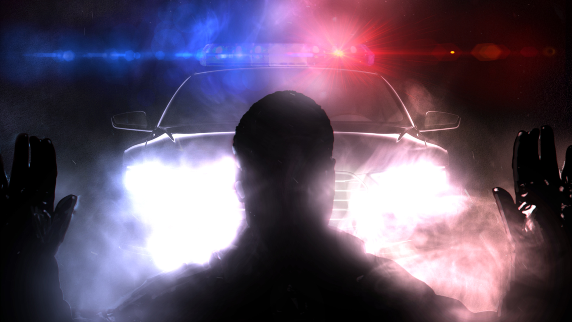 Free download wallpaper Men, Dark, Light, Car, Police on your PC desktop