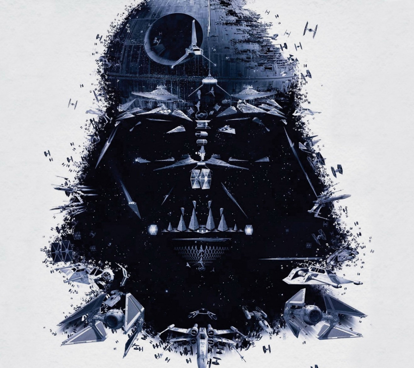 Download mobile wallpaper Star Wars, Movie, Darth Vader, Death Star for free.
