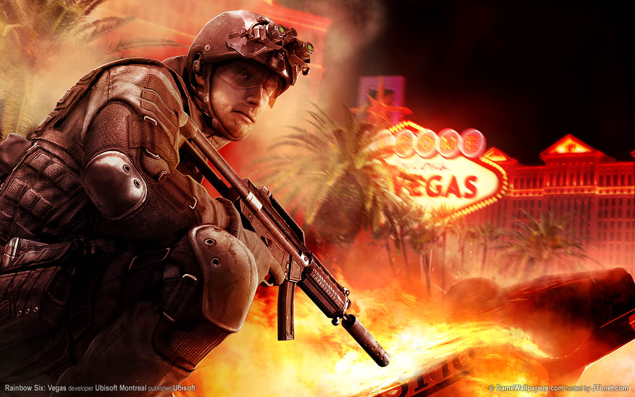 Популярні заставки і фони Tom Clancy's Rainbow Six: Vegas на комп'ютер