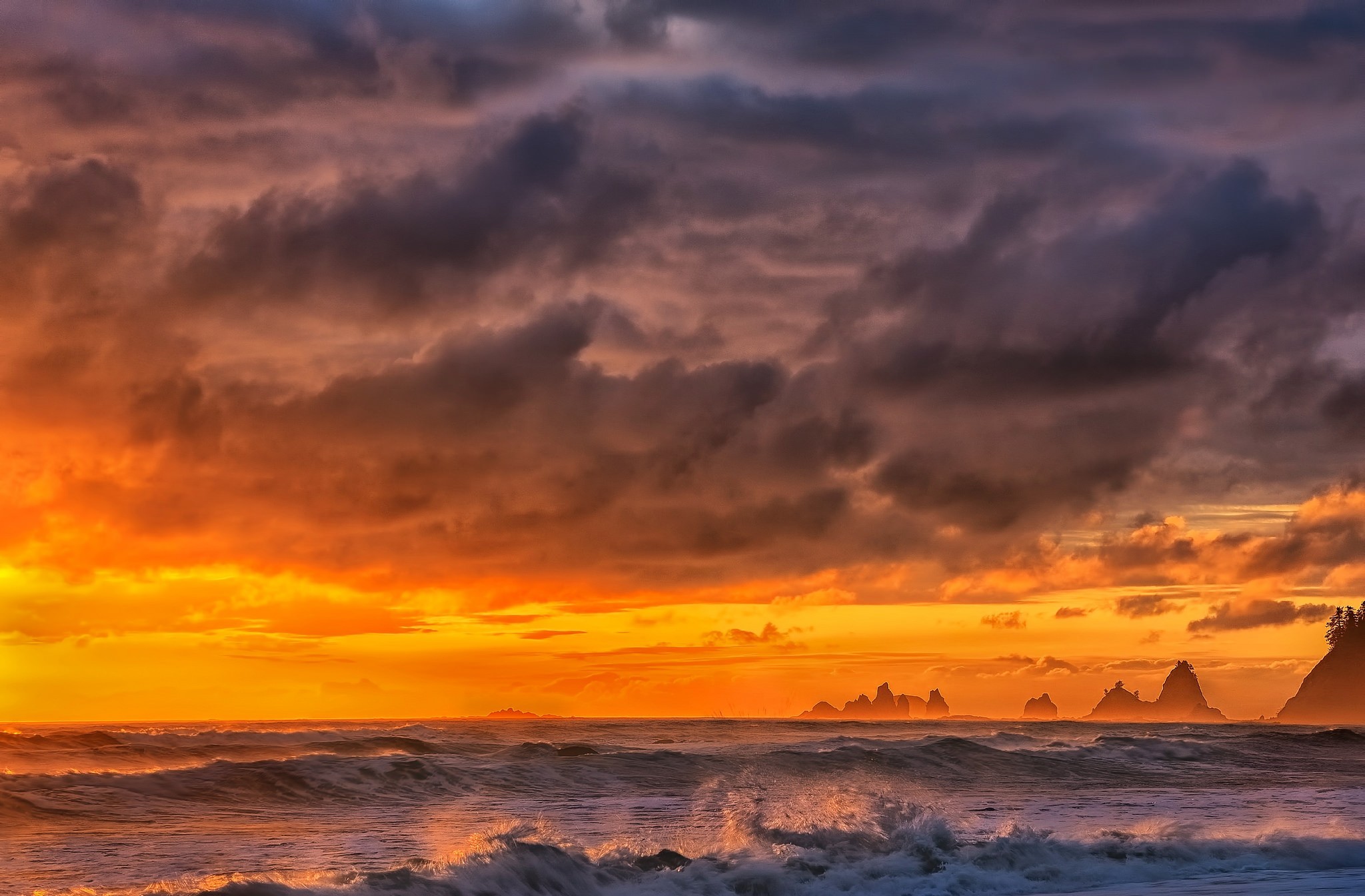 sunset, earth, cliff, cloud, colors, tide, wave
